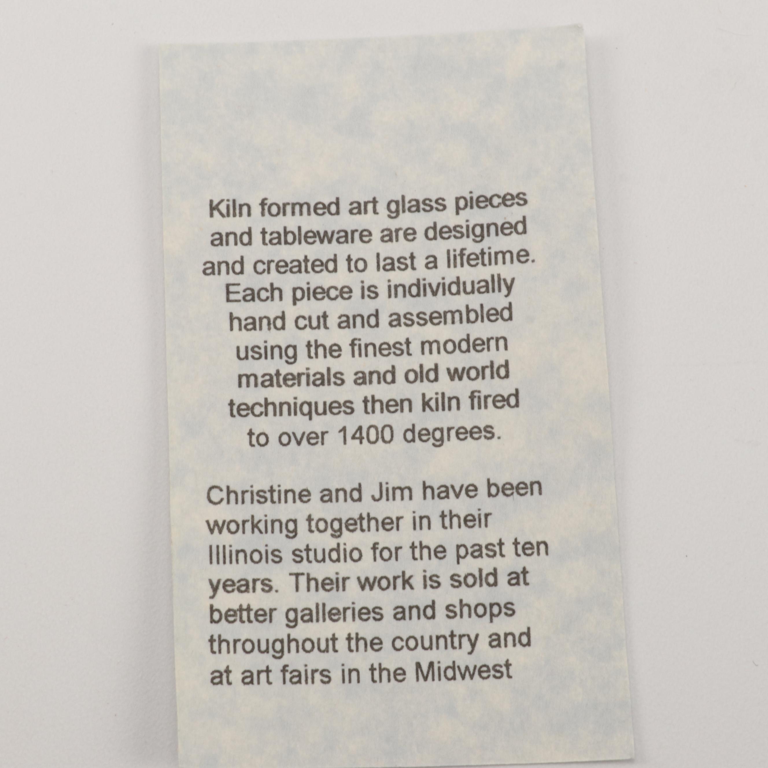 Christine McEwan-Freeburn Slumped and Fused Glass Tray