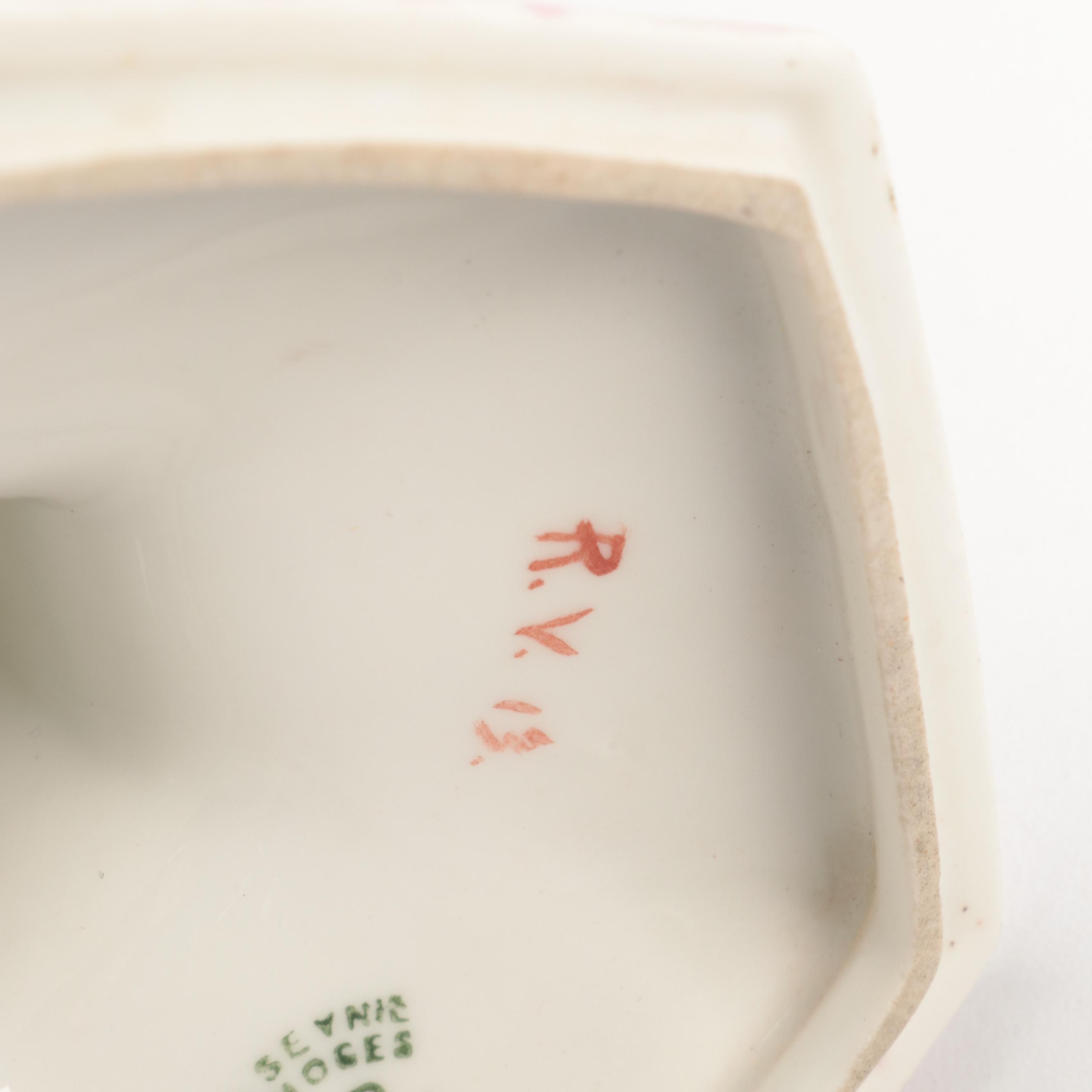 Dresden Lamm Decorated Porcelain Tea Set with Other Porcelain Tableware