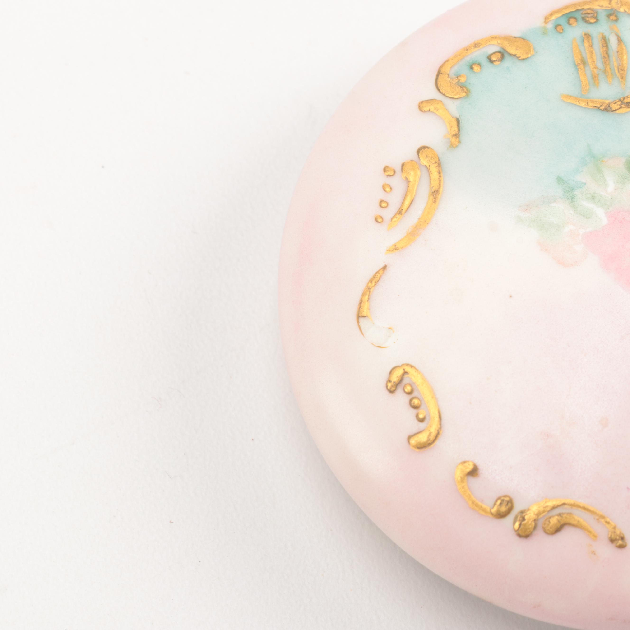 Dresden Lamm Decorated Porcelain Tea Set with Other Porcelain Tableware