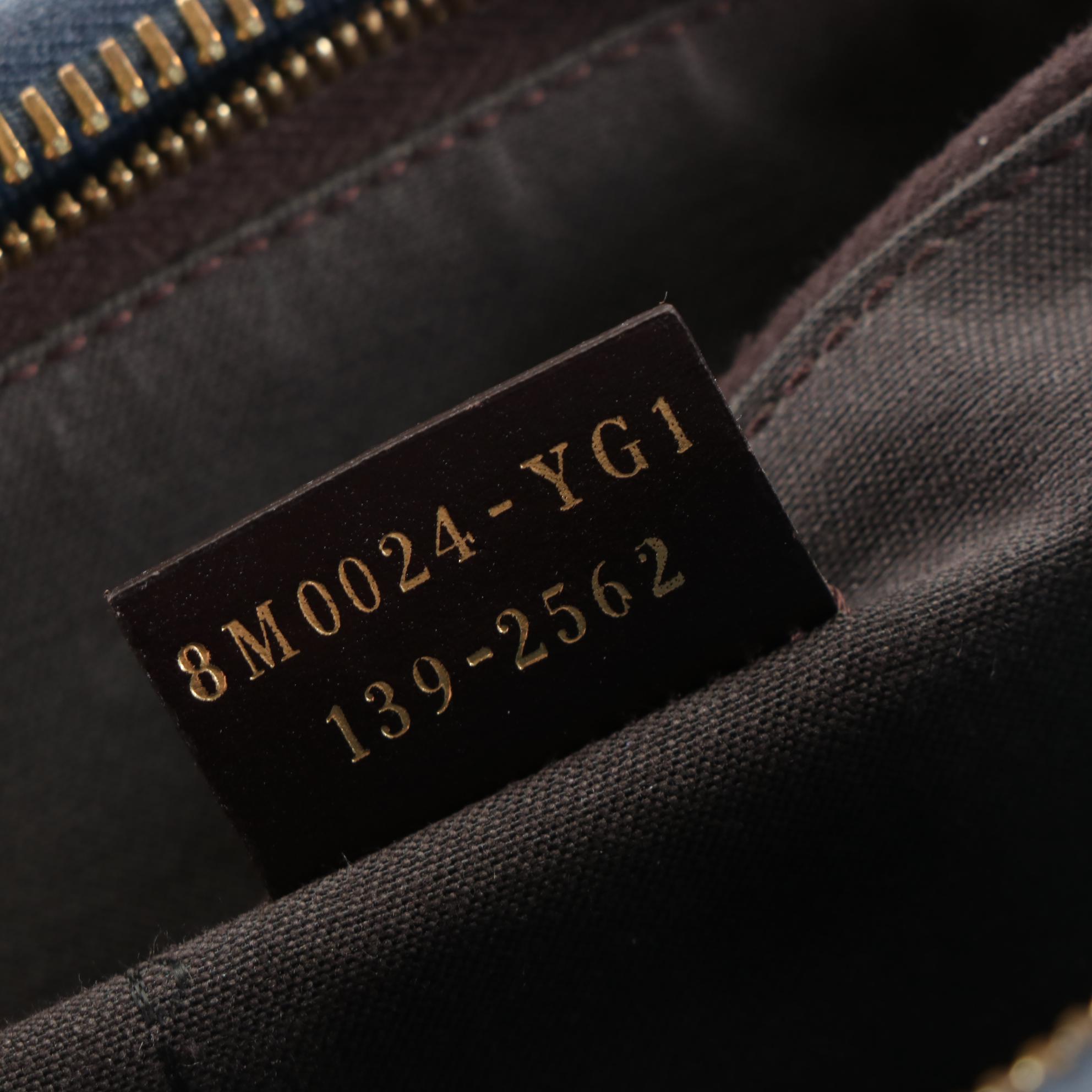 Fendi Zip Around Wallet in Blue Zucca Coated Canvas