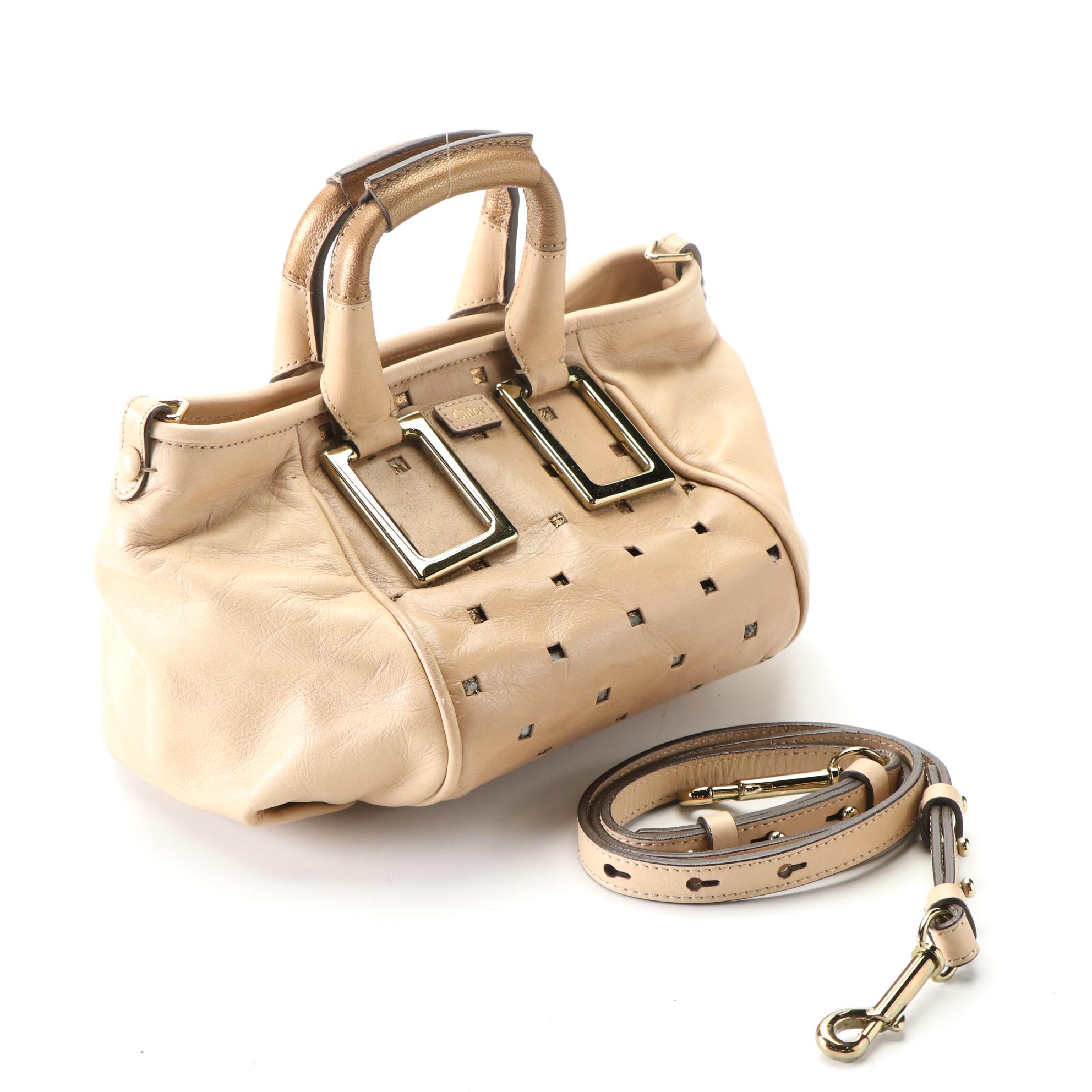 Chloé Ethel Small Two-Way Bag in Leather