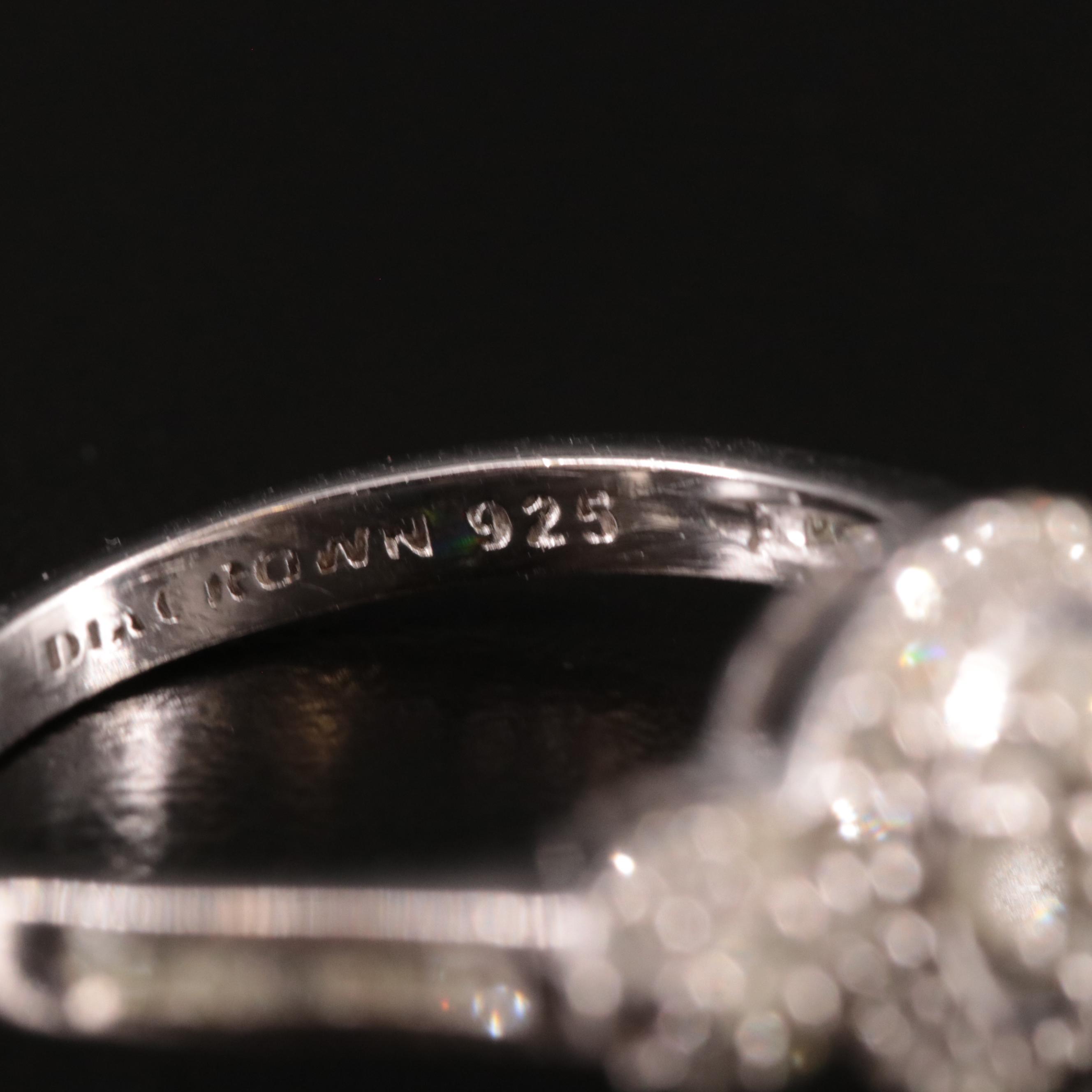 Sterling Diamond Ring