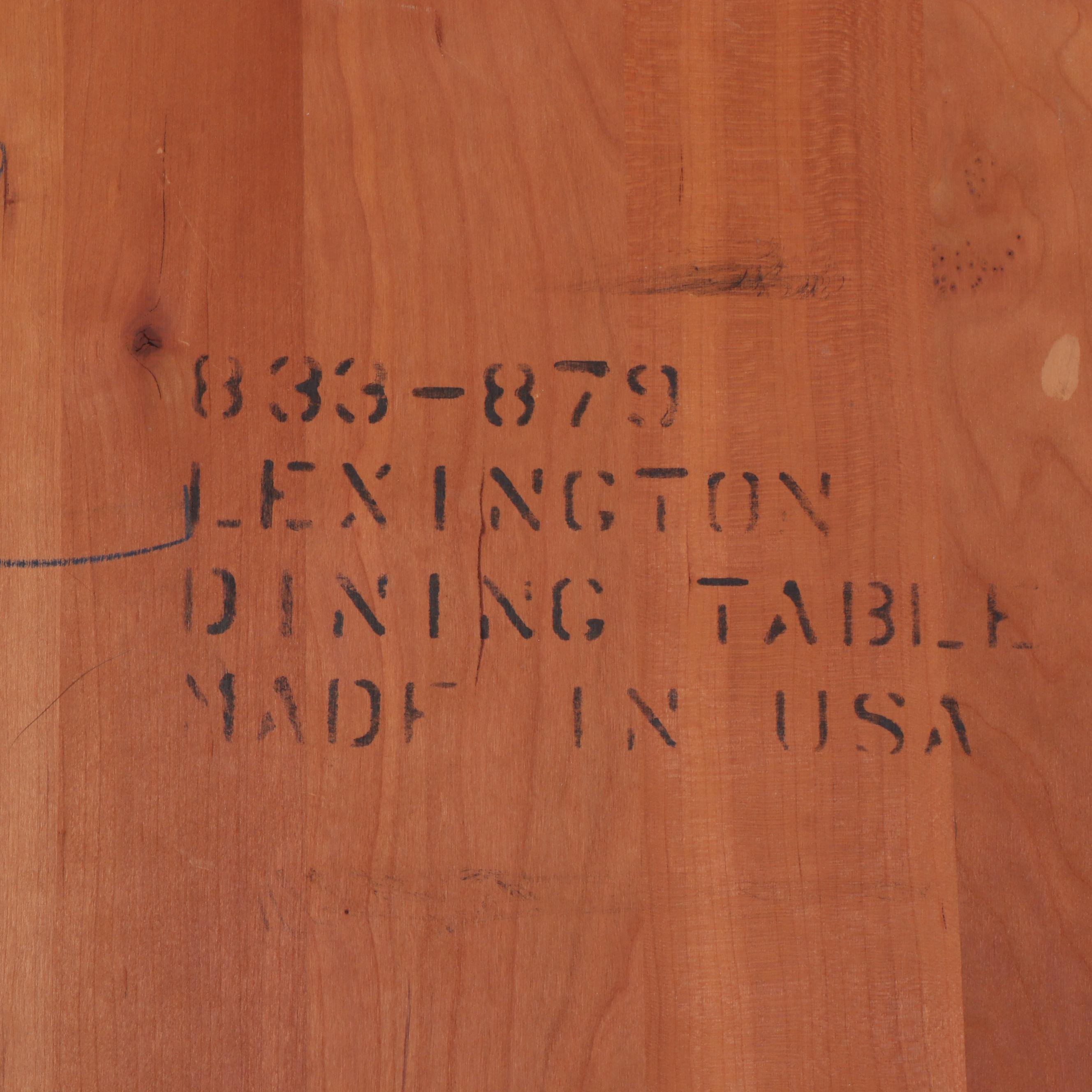 Lexington Queen Anne Style Cherry Dining Table with Eight Chairs