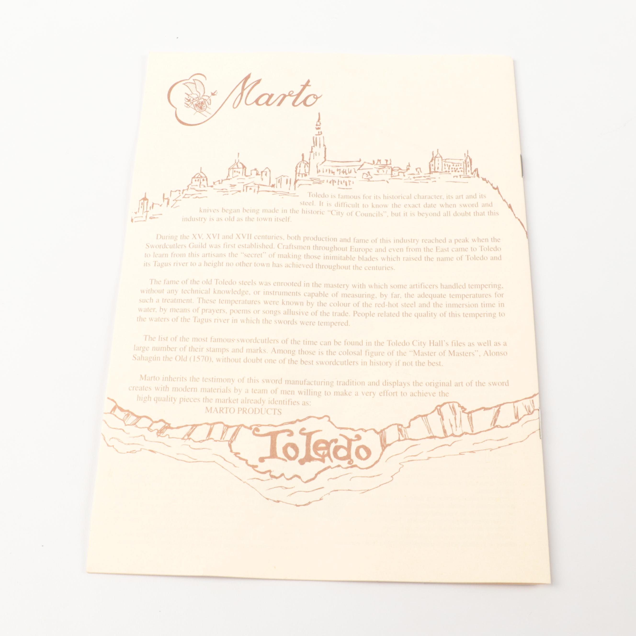 Marto Toledo Medieval Scimitar Style Fantasy Sword