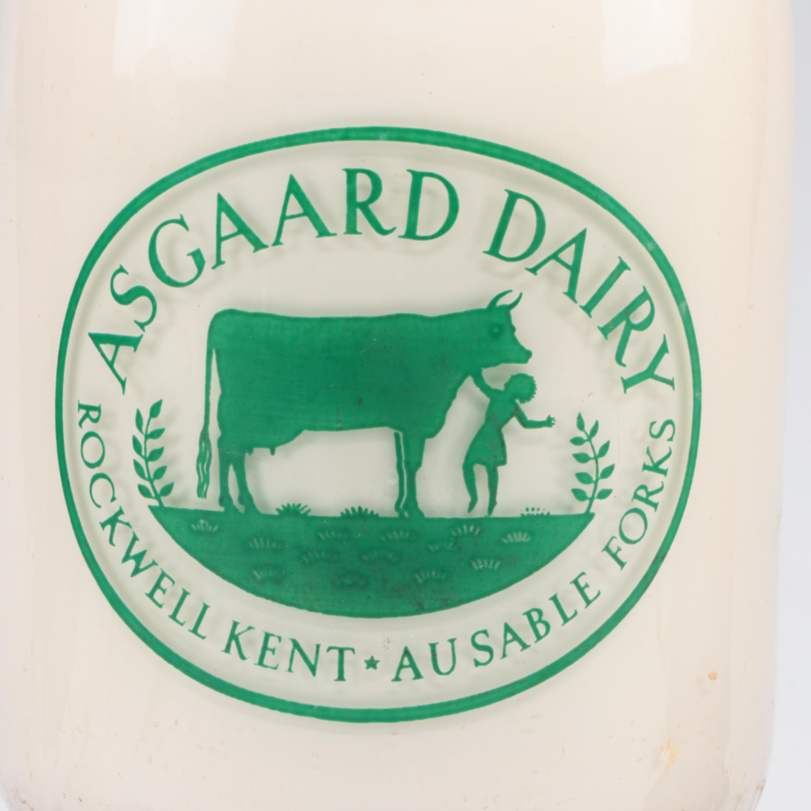 Asgaard Dairy Rockwell Kent Assembled Milk Bottle Lamps