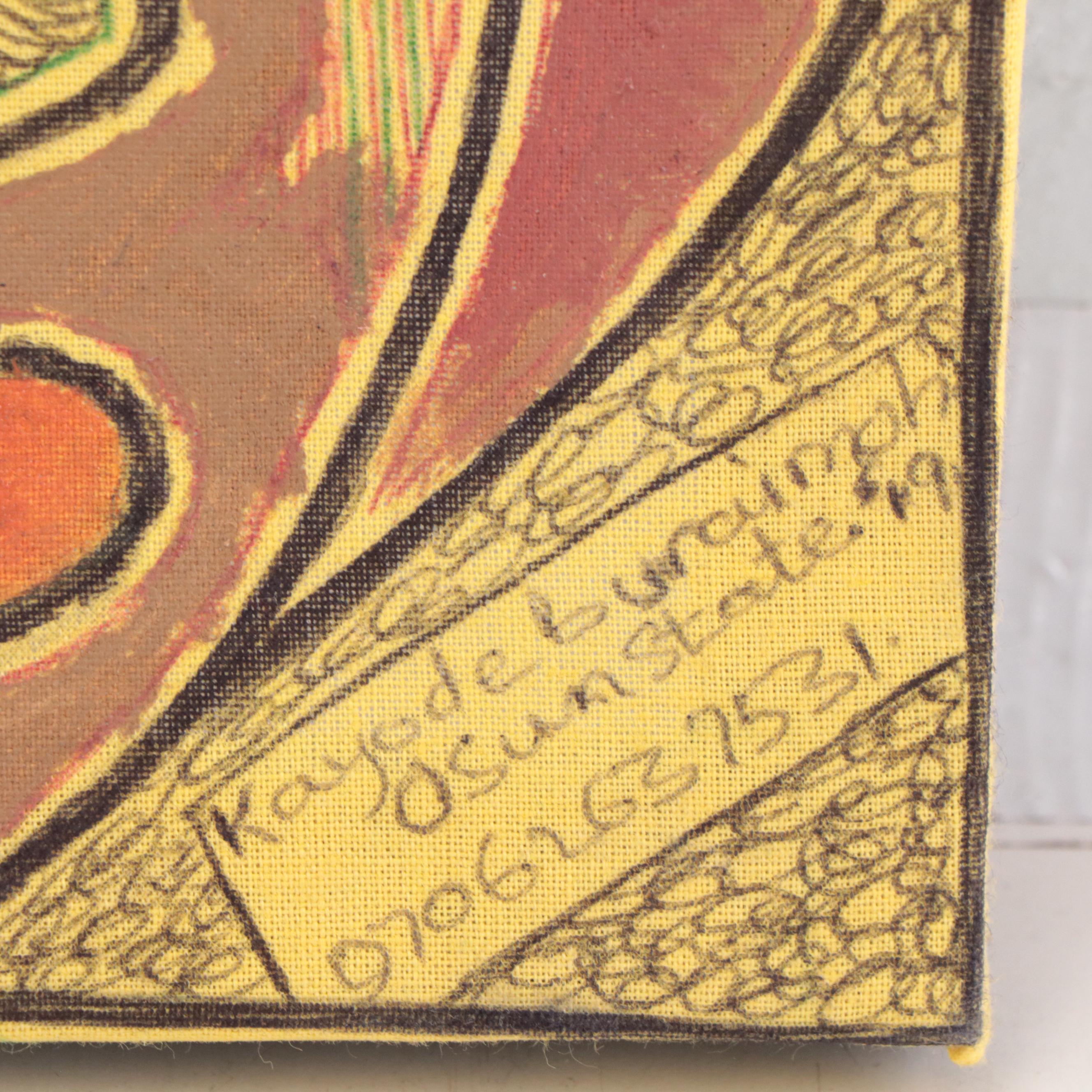 Kayode Buraimoh Abstract Figural Mixed Media Painting, 2019