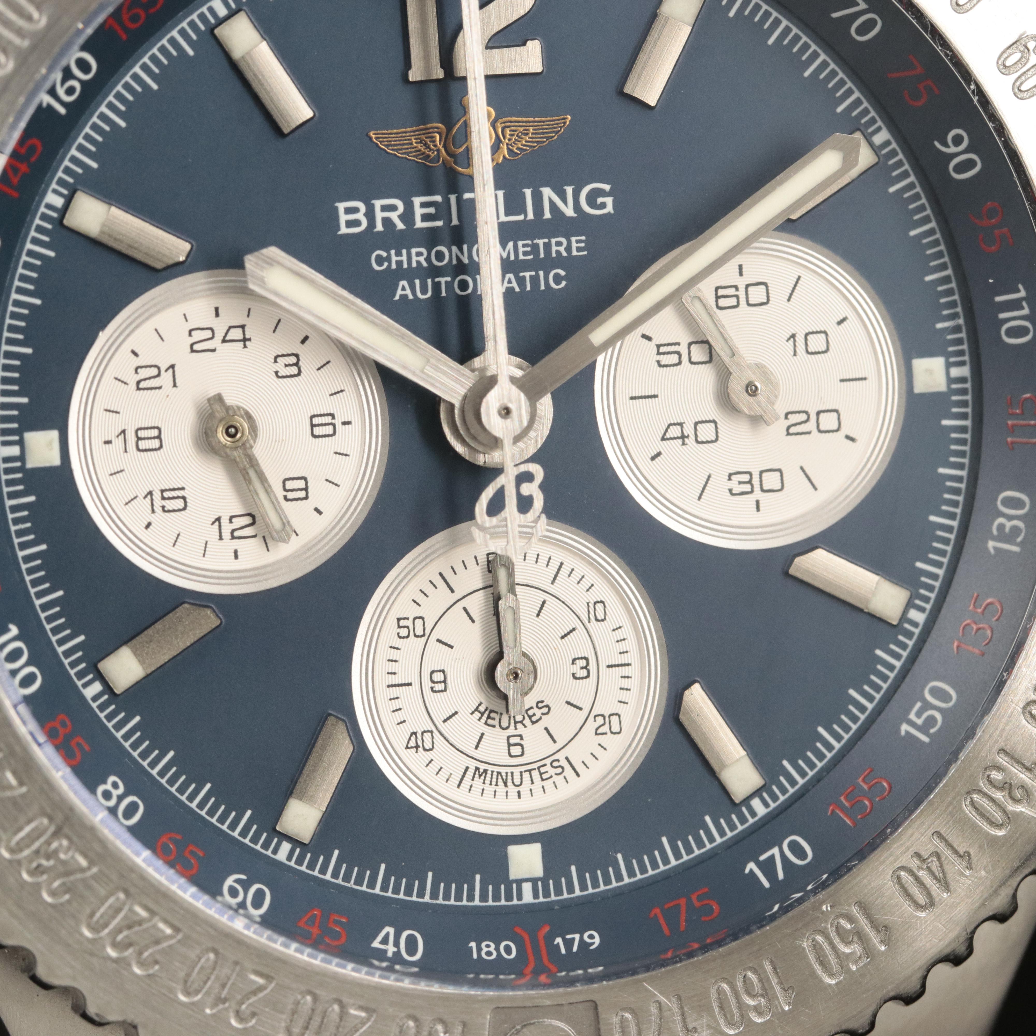 Breitling Hercules Chronograph 45mm Blue Steel Automatic Watch