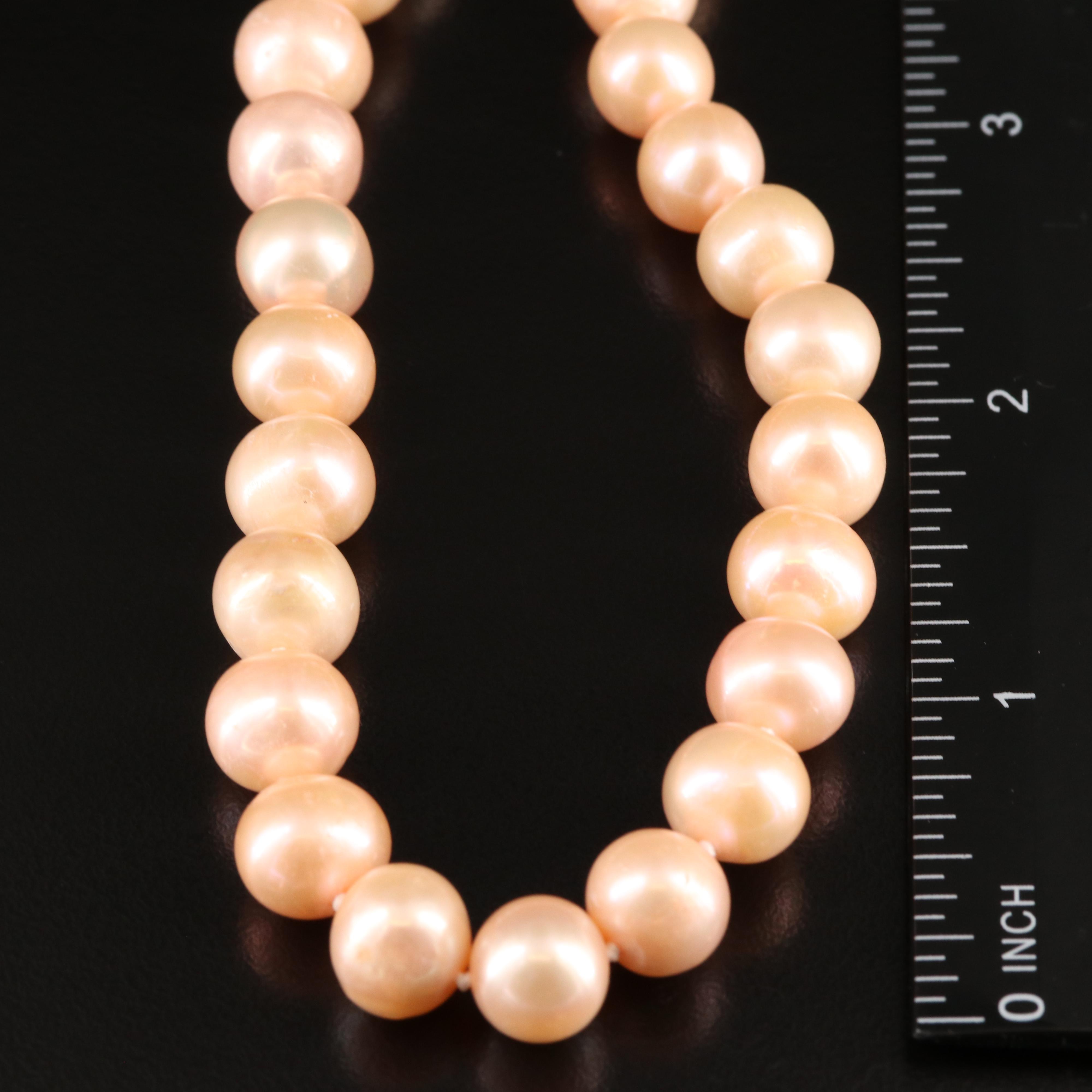 Opera Length Pearl Necklace with 14K Clasp