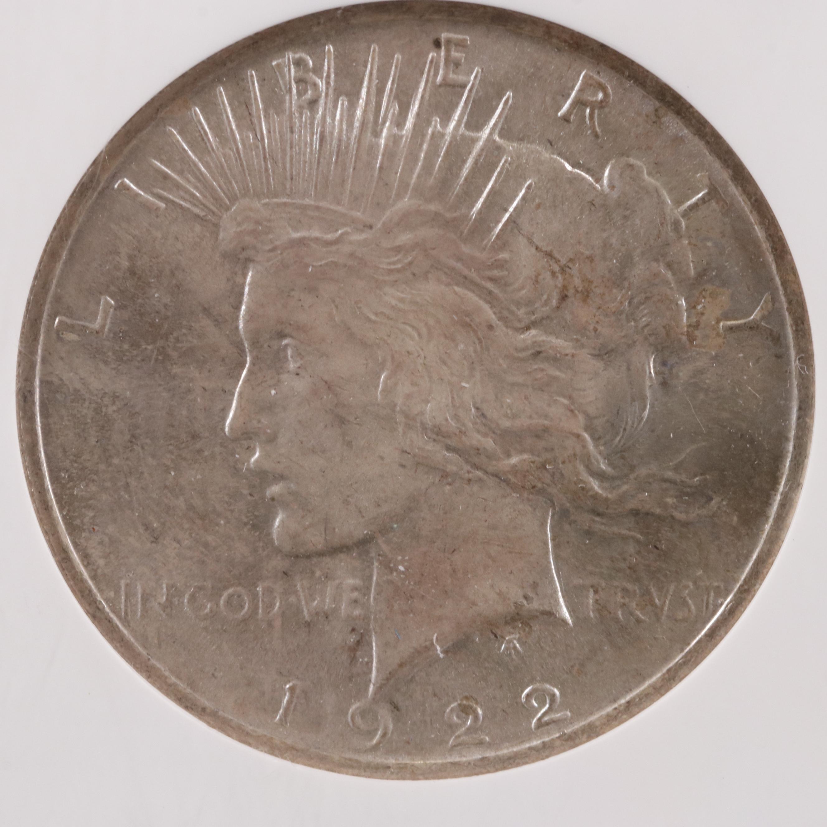 NGC MS63 1922 Peace Silver Dollar