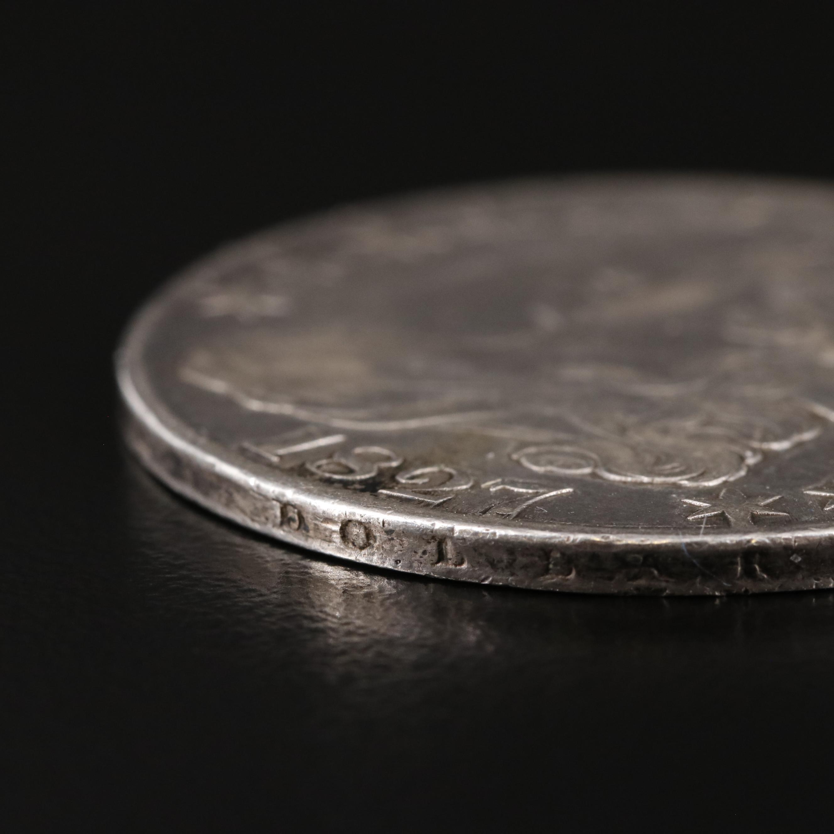 1827 Capped Bust Half Dollar