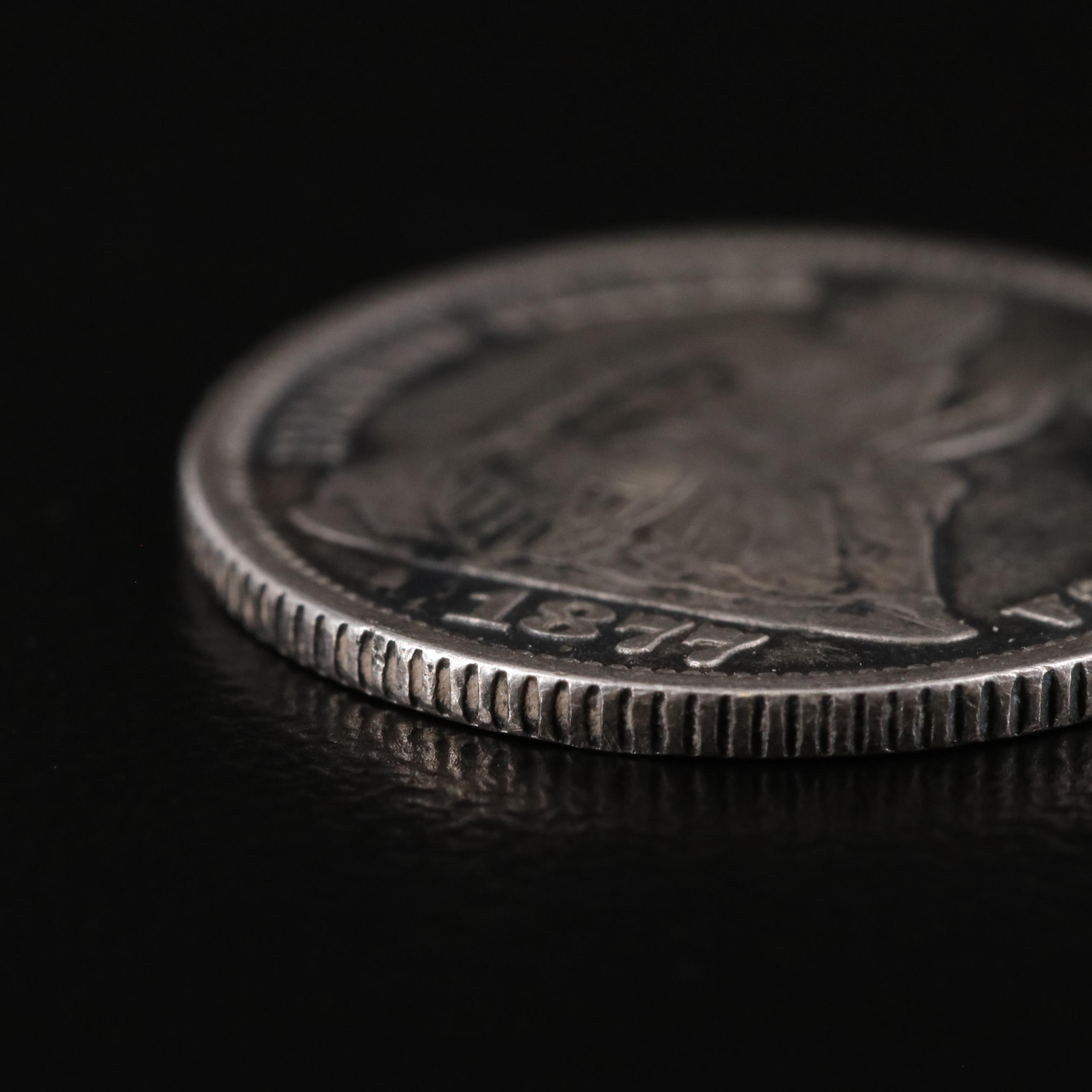 1877 Seated Liberty Silver Dime