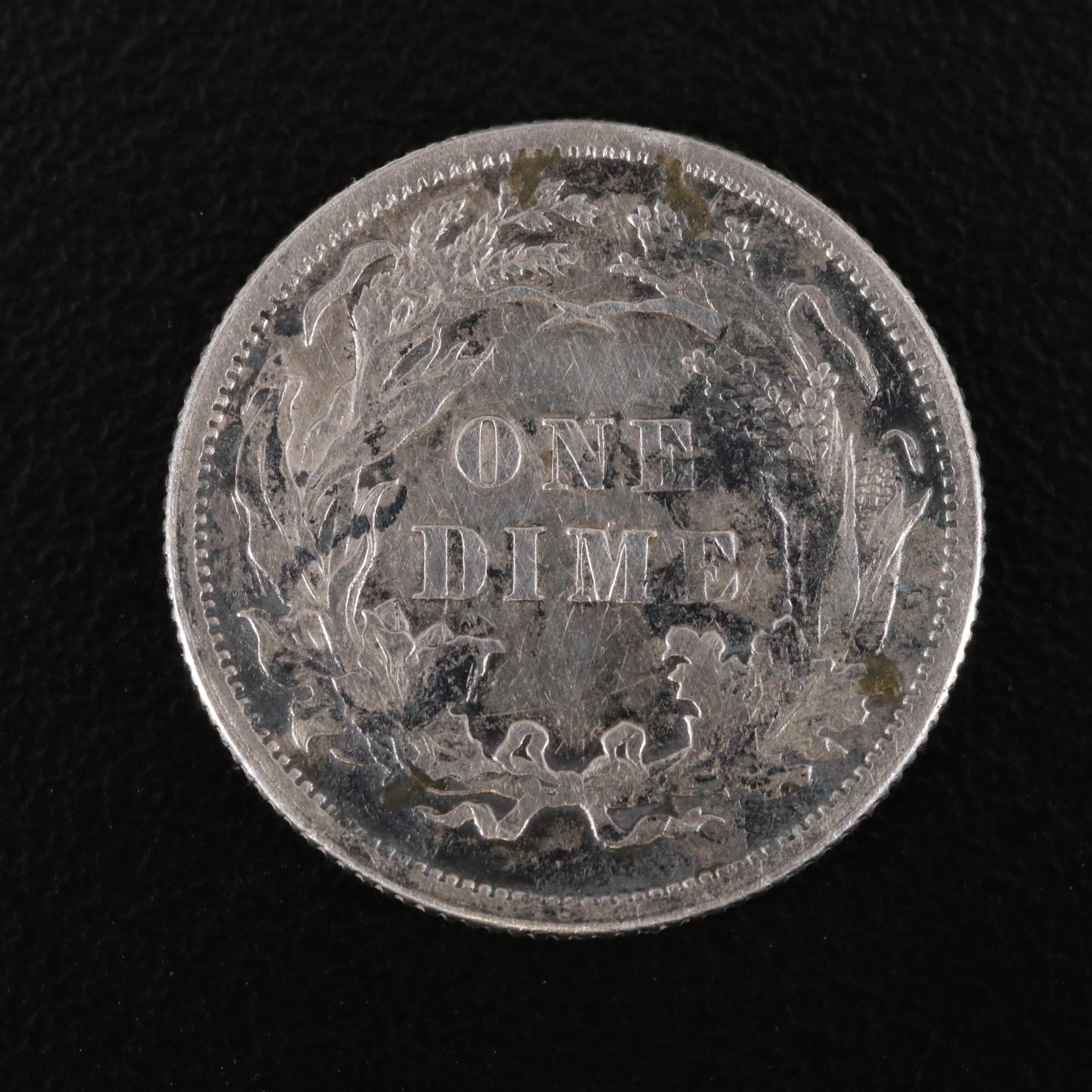 1877 Seated Liberty Silver Dime