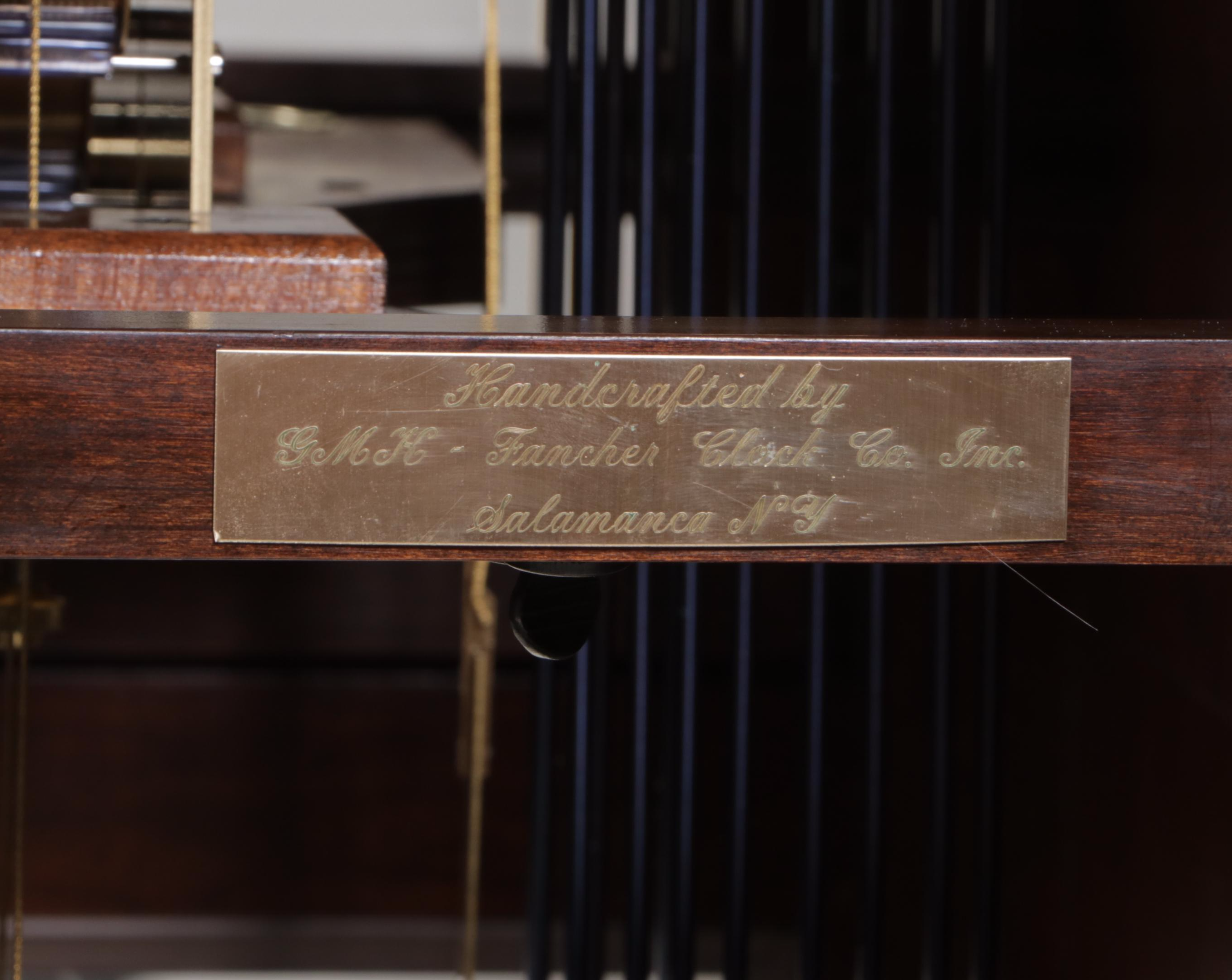 GMK-Fancher Clock Co. Federal Style Cherrywood Grandfather Clock