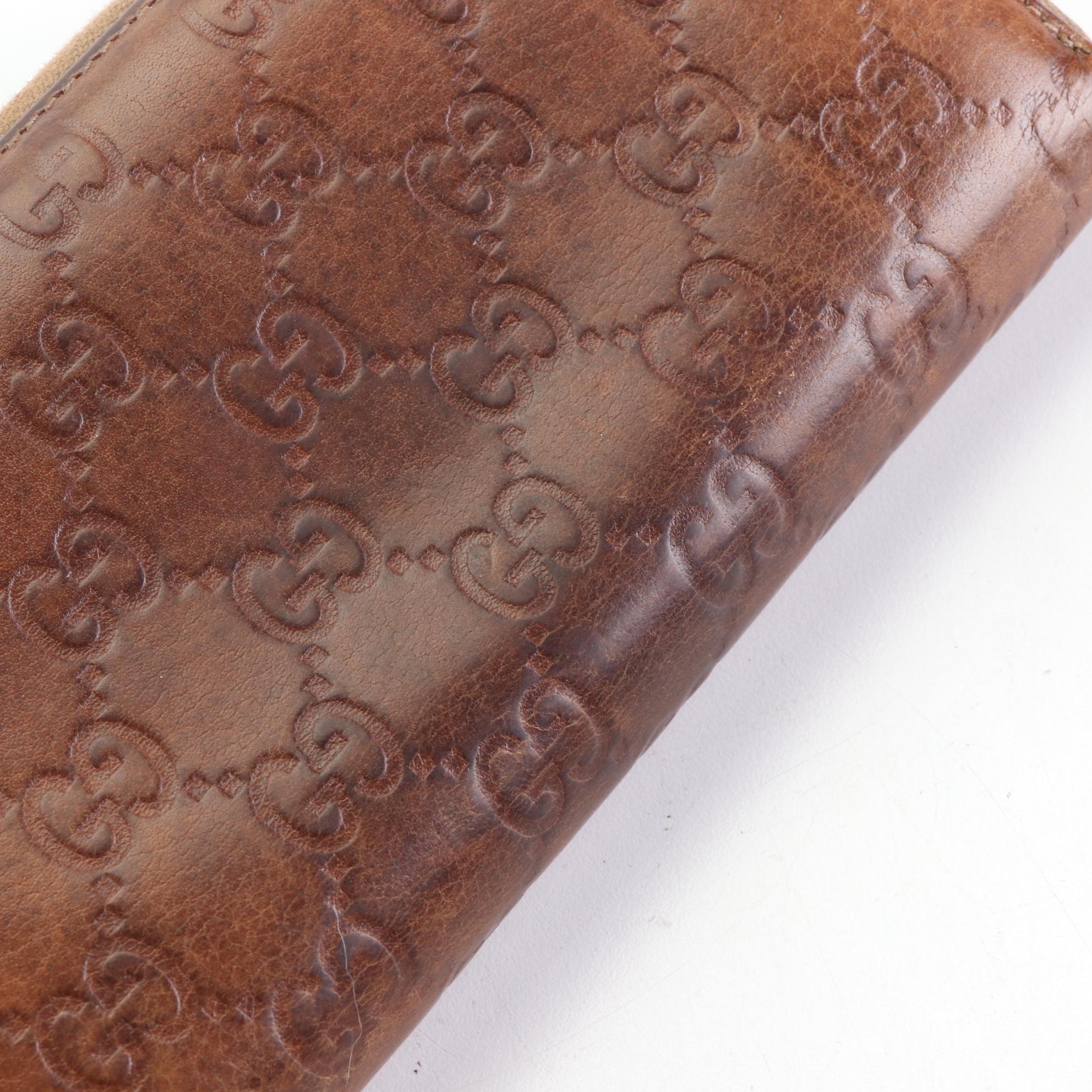 Gucci Zip-Around Wallet in Guccissima Leather with Bamboo Tassel Zip