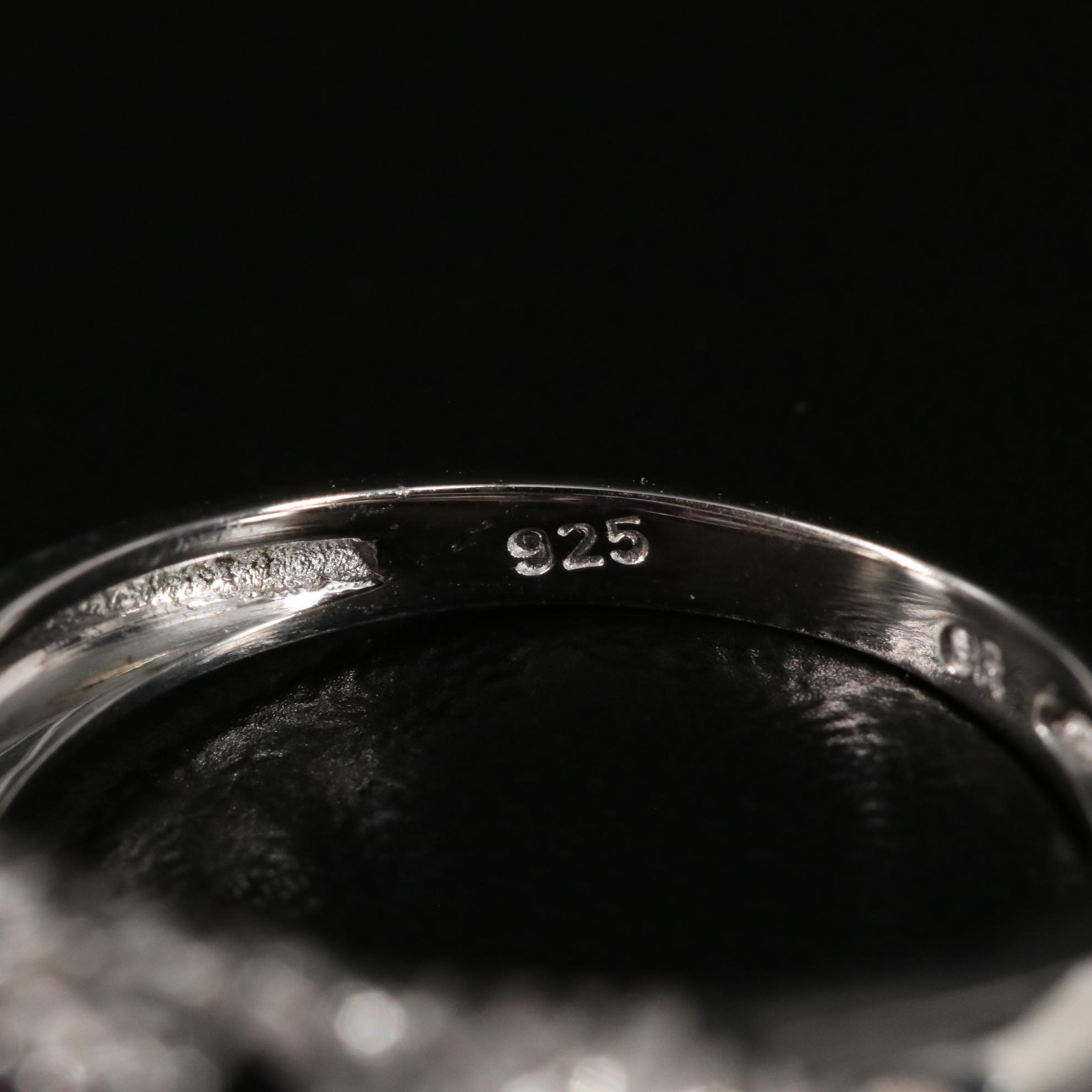 Sterling Amethyst Solitaire Ring