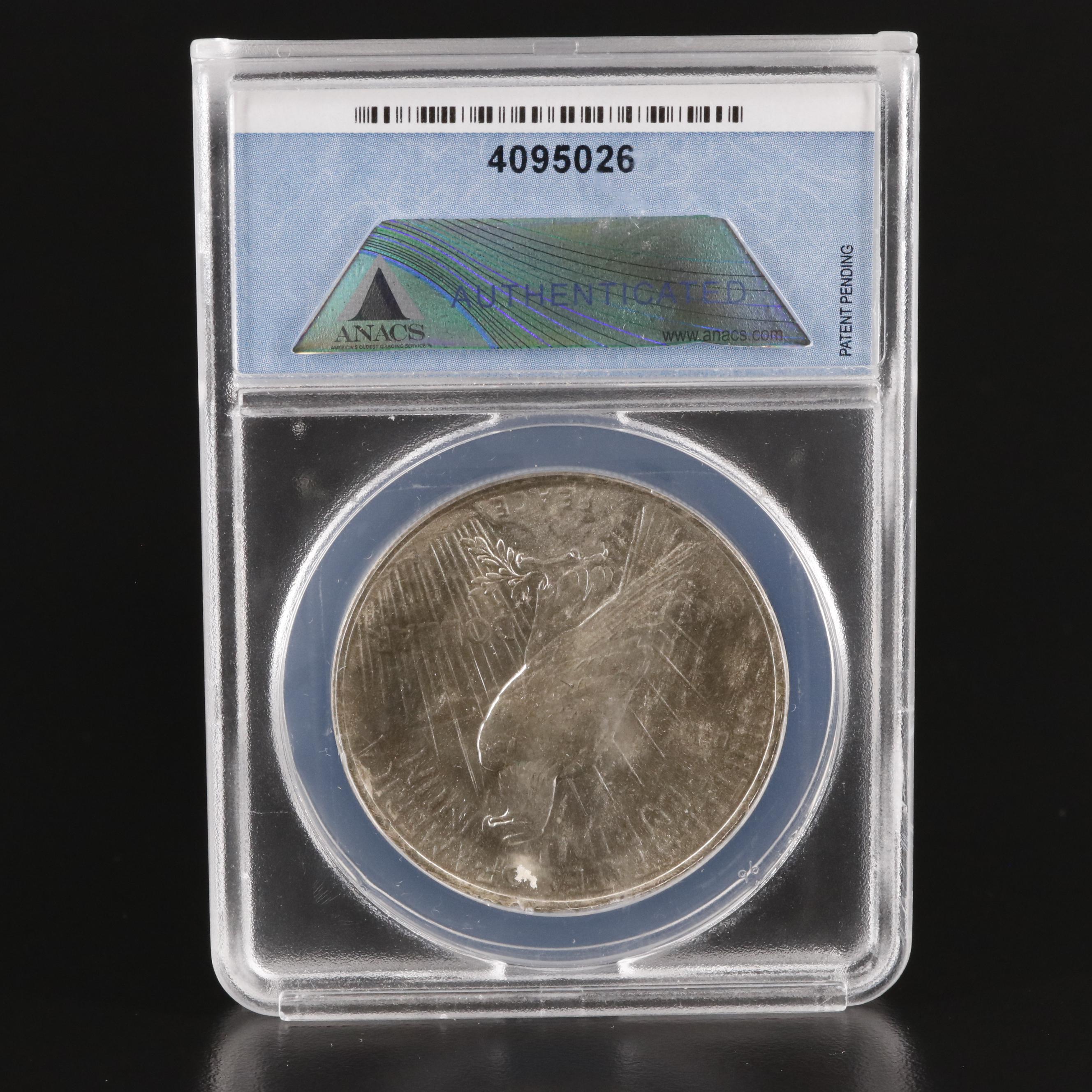 ANACS MS64 1923-S Peace Silver Dollar