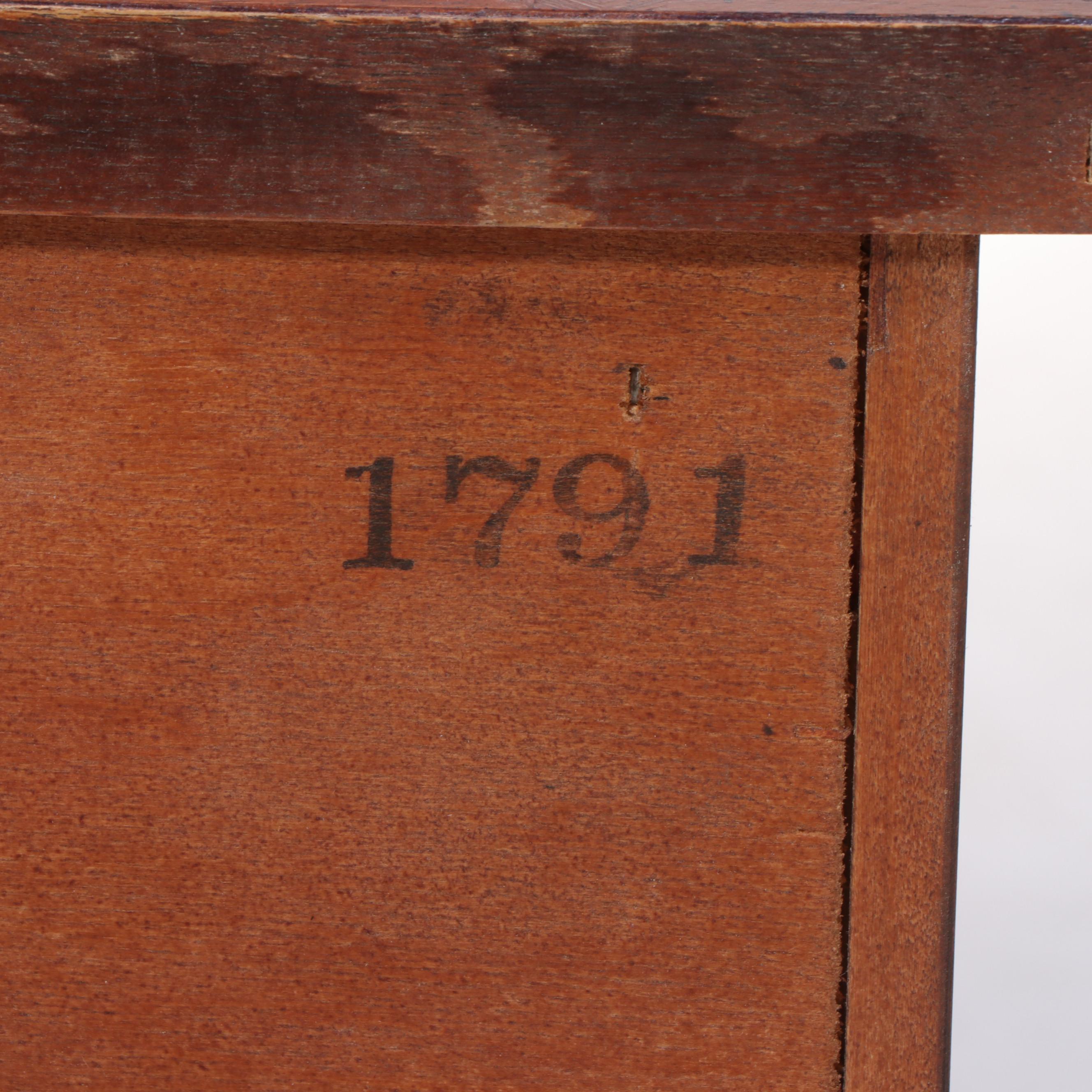 Henredon "18th Century Portfolio" Walnut and Crossbanded Eight-Drawer Chest