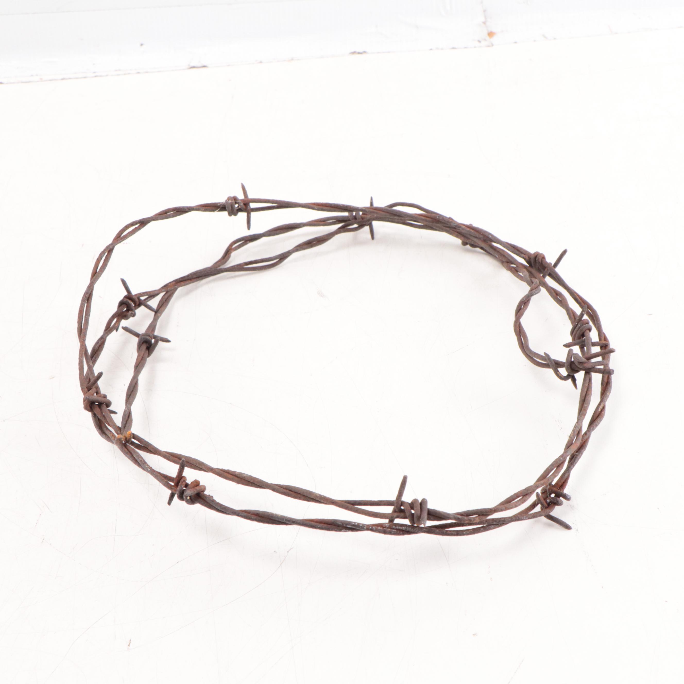 Wood, Metal, and Resin Folk Art Crucifix