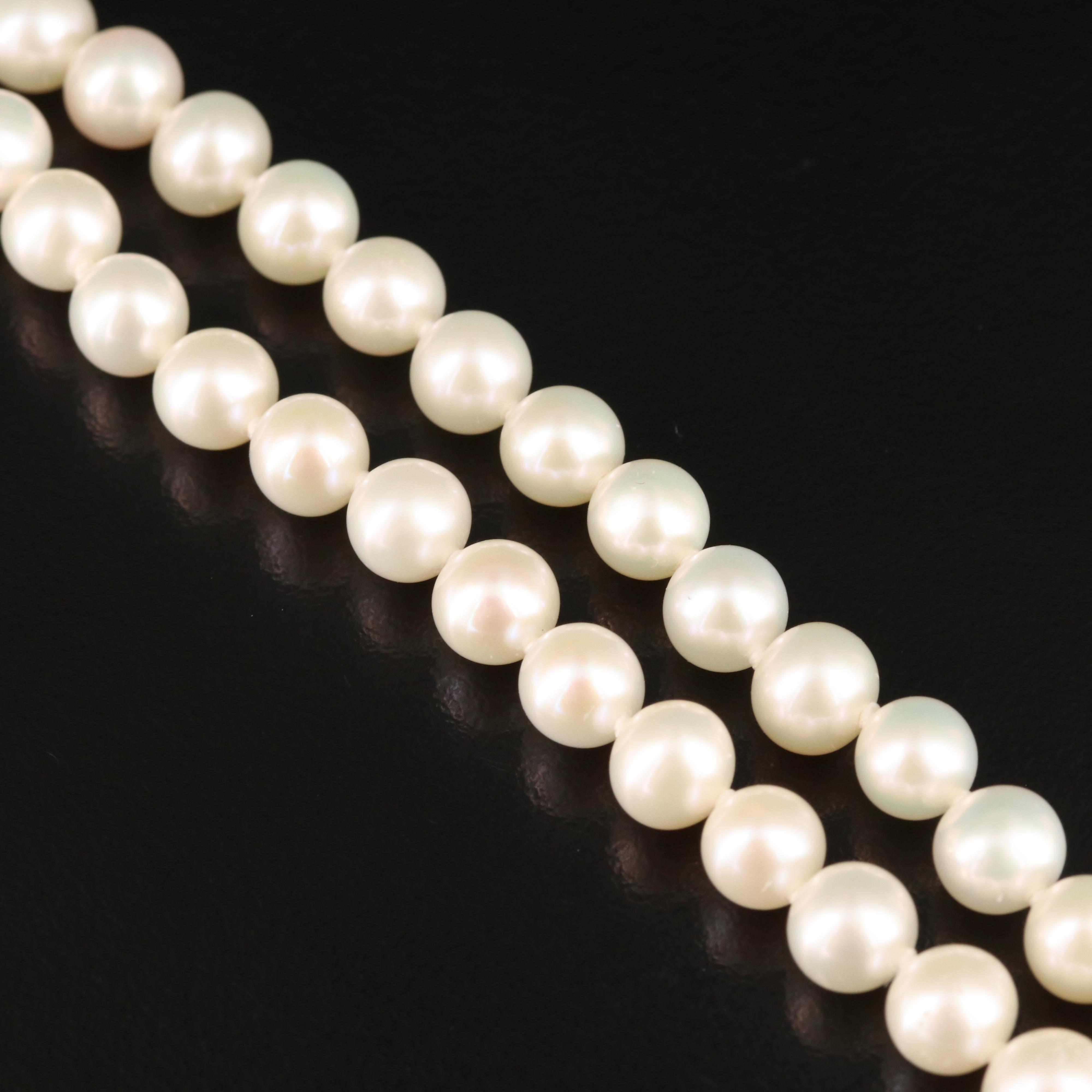 Blue Lagoon by Mikimoto Pearl Necklace with 14K Clasp