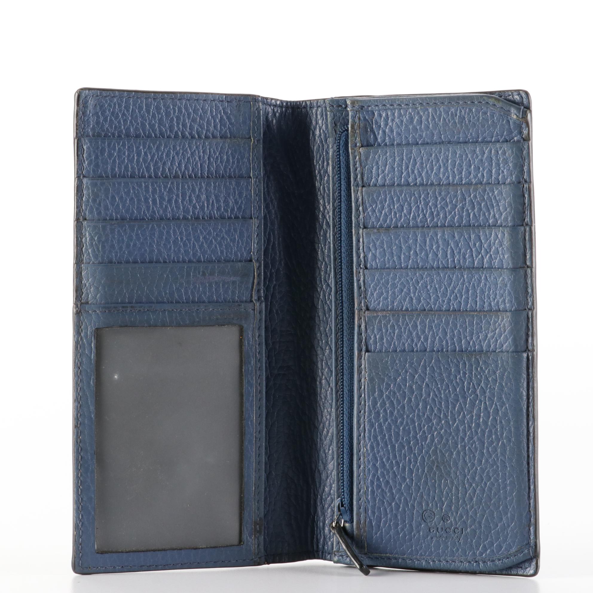 Gucci Continental Wallet in Black Grain Leather