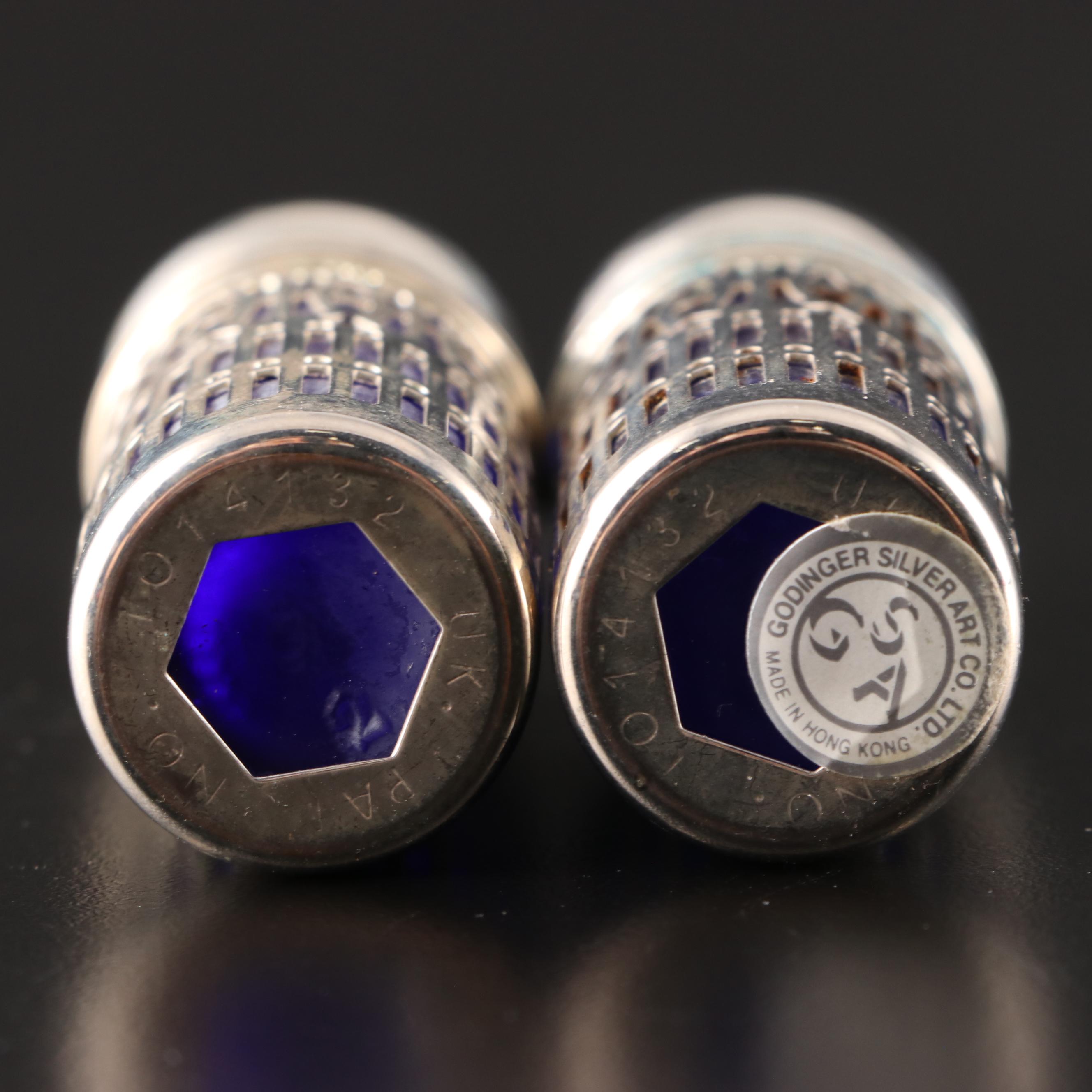 Sterling Appetizer Plates and Godinger Silver Art Co. Silver Plate Shakers