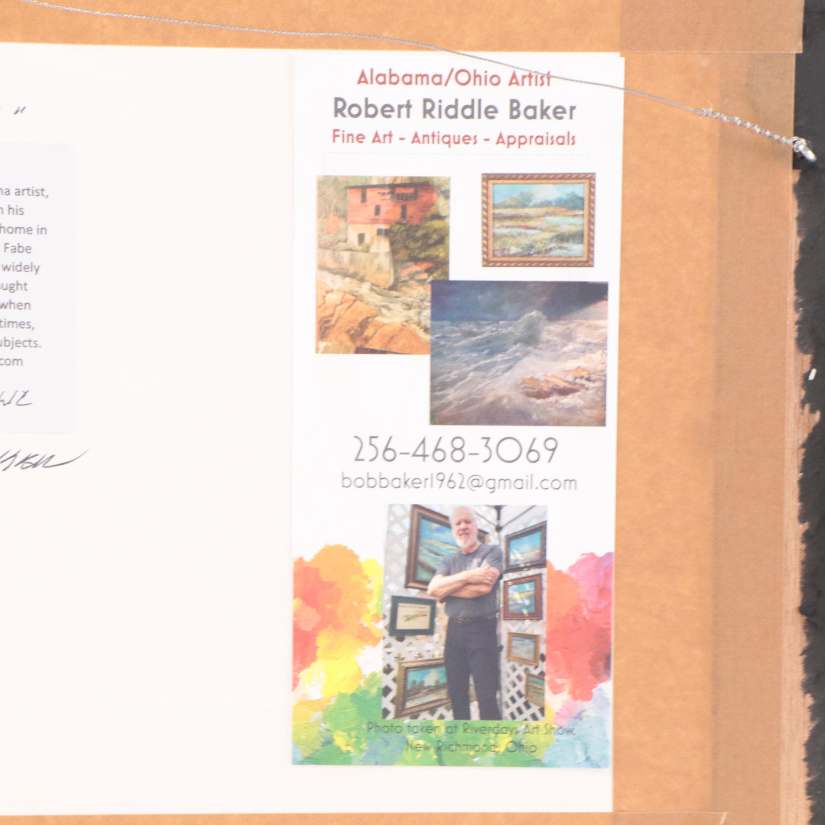 Robert Riddle-Baker Acrylic Painting "Sunny Marsh," 2023