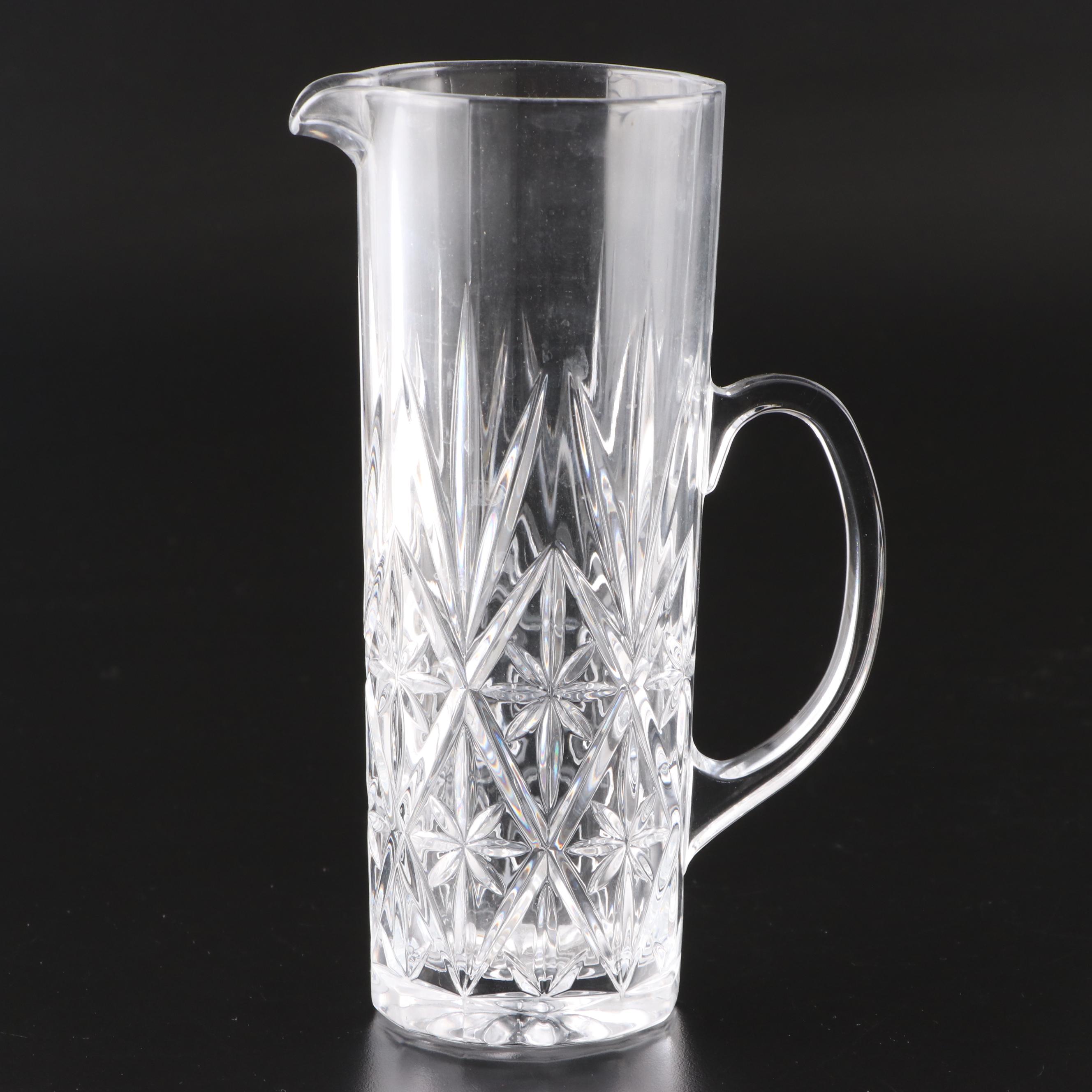 Brilliant Cut Glass Tumblers and Pitcher