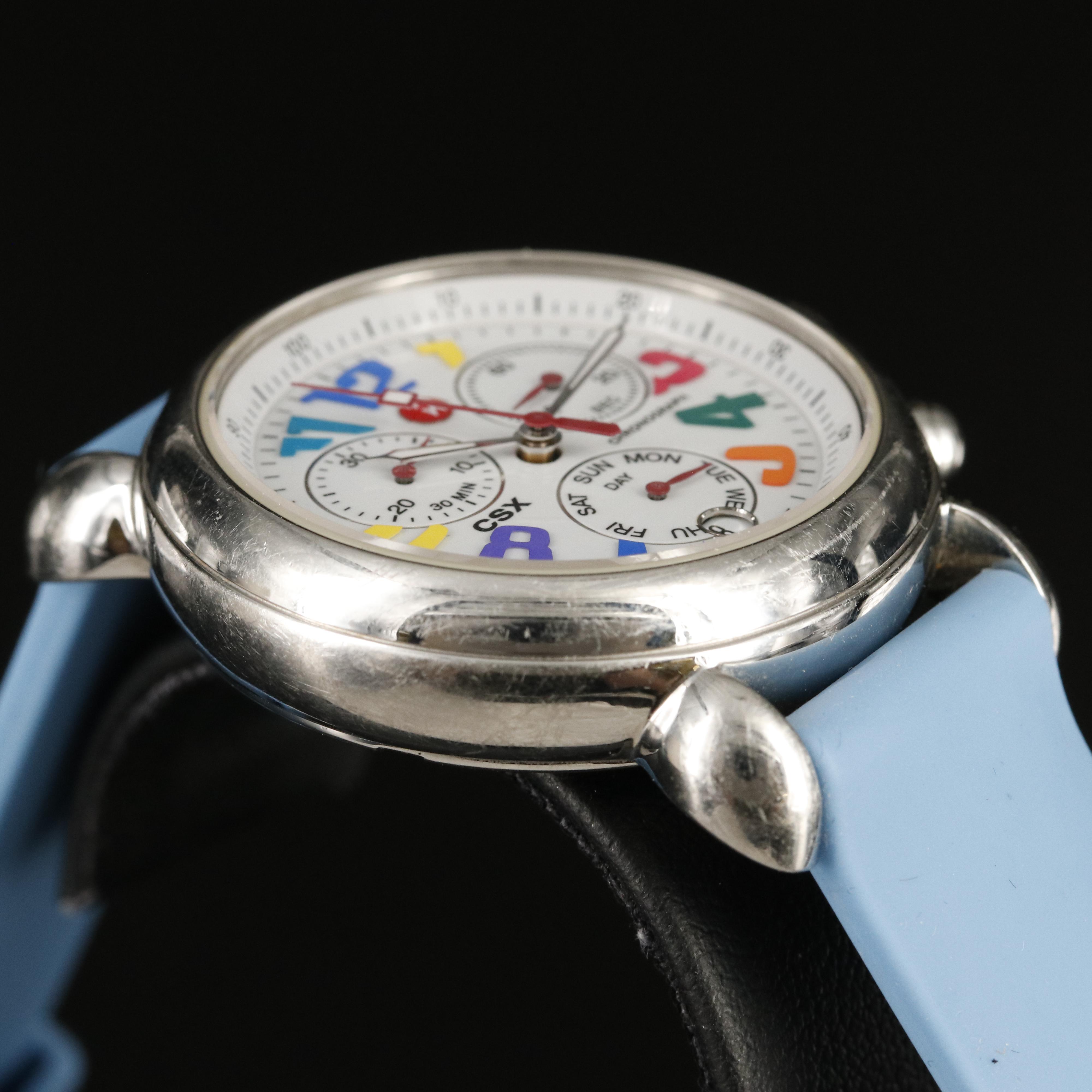 Michele CSX Carousel Chronograph Watch