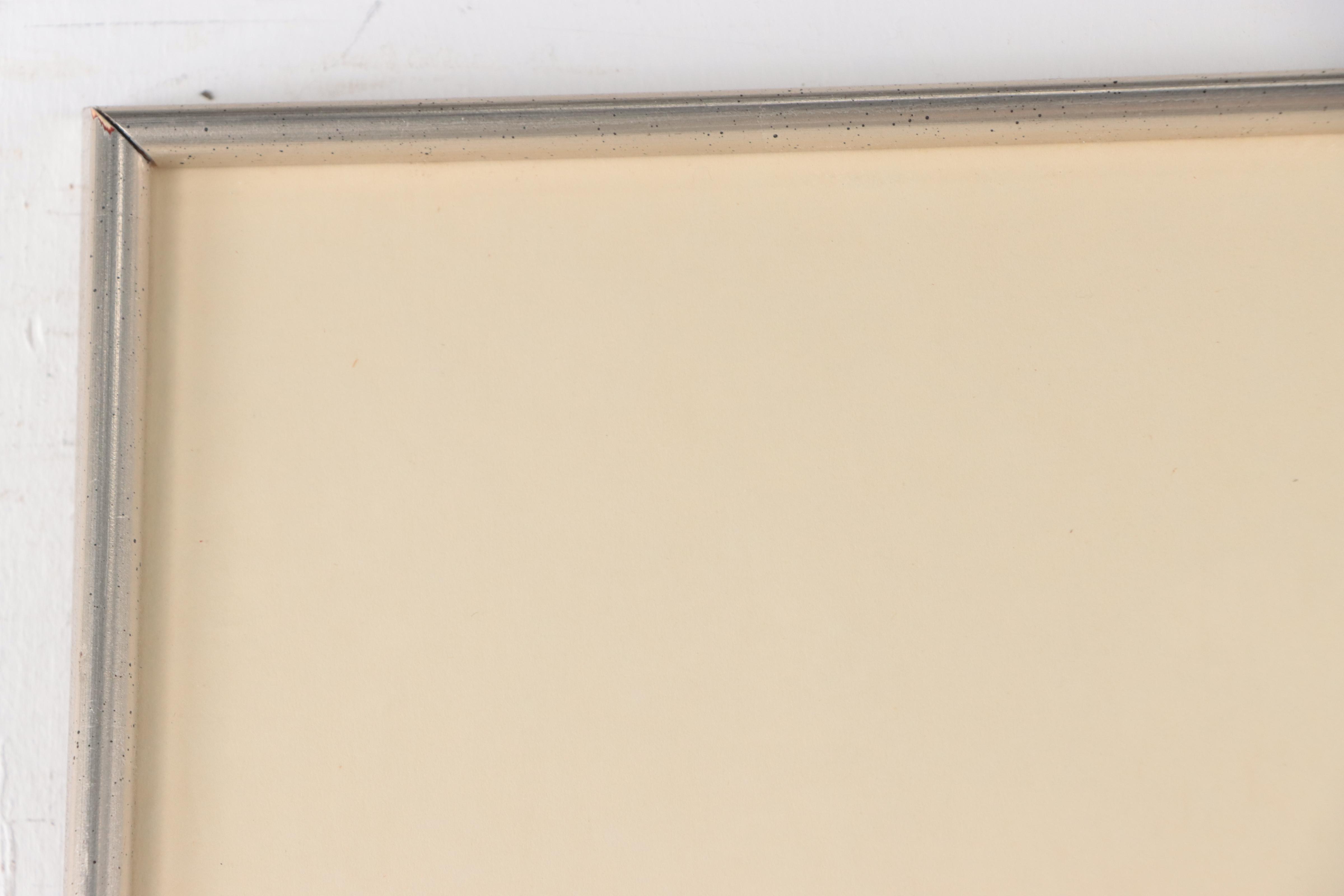 Paula Crane Embossed Aquatint Print "Whispers," Late 20th Century