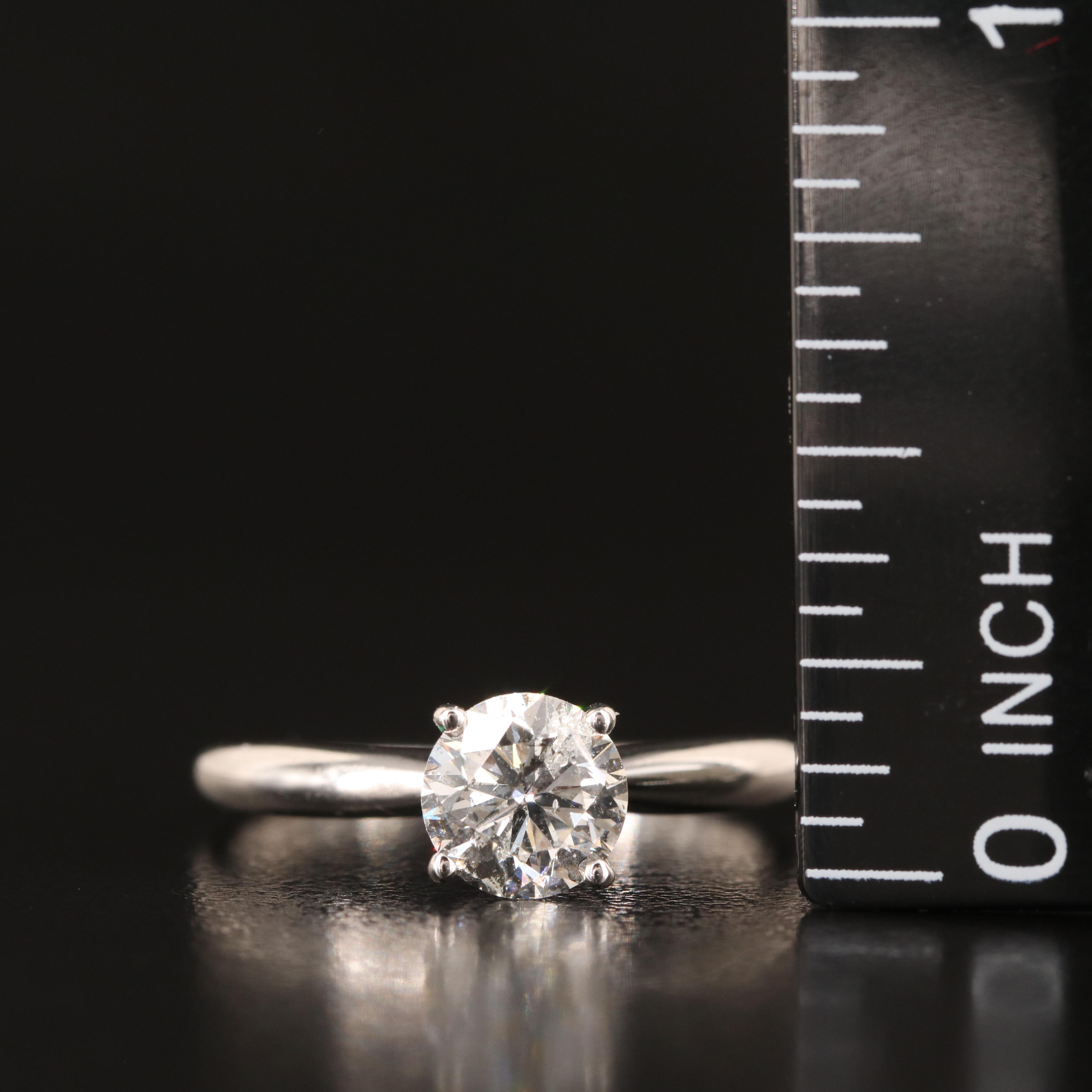 14K 0.98 CT Diamond Solitaire Ring