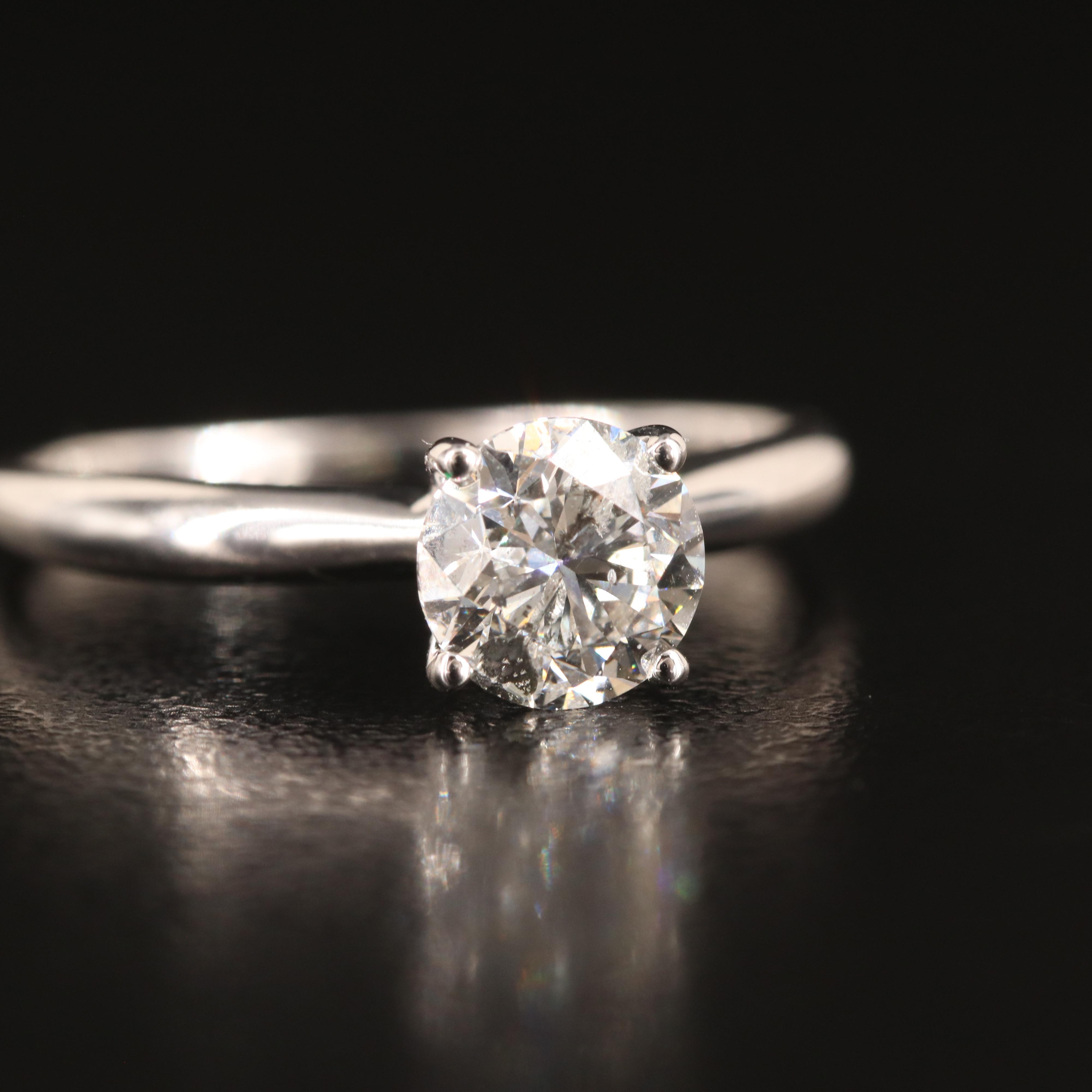 14K 0.98 CT Diamond Solitaire Ring