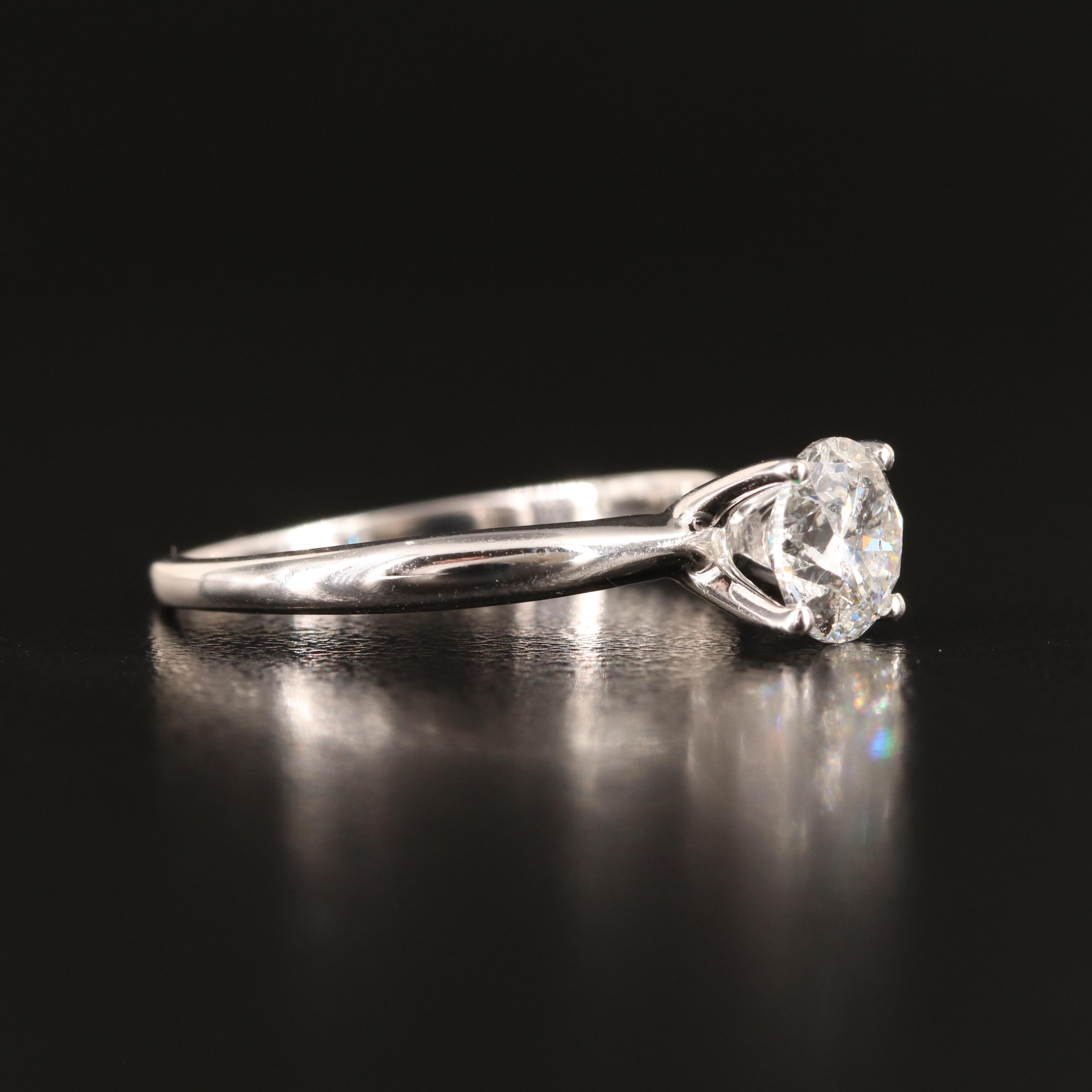 14K 0.98 CT Diamond Solitaire Ring