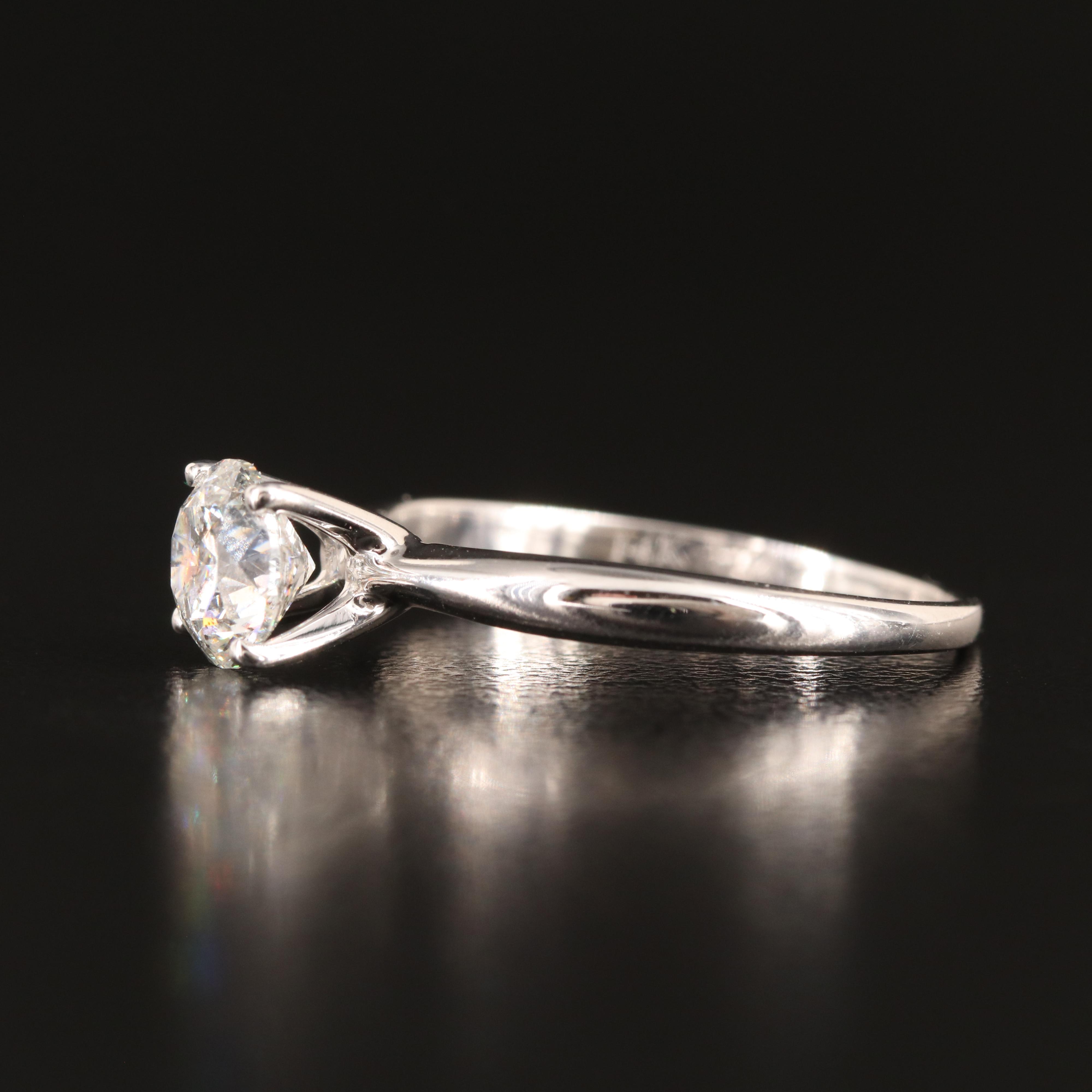 14K 0.98 CT Diamond Solitaire Ring