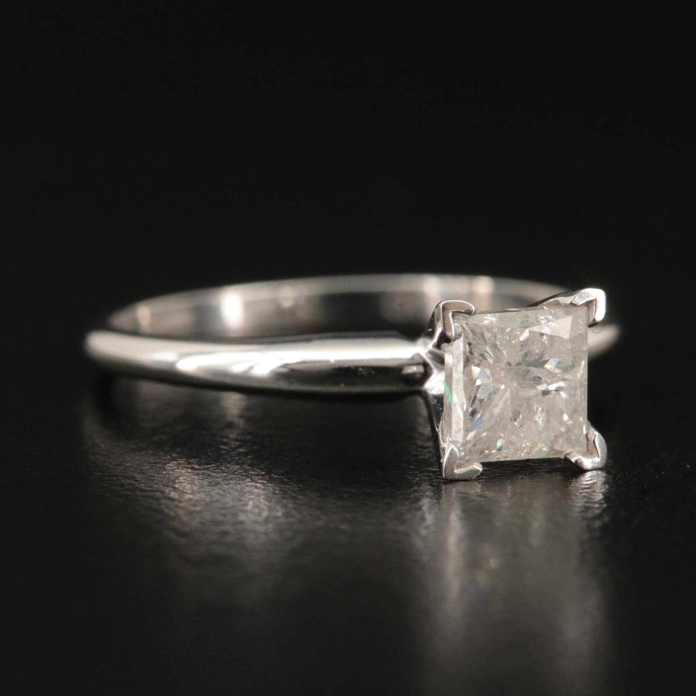 10K 1.00 CT Diamond Solitaire Ring