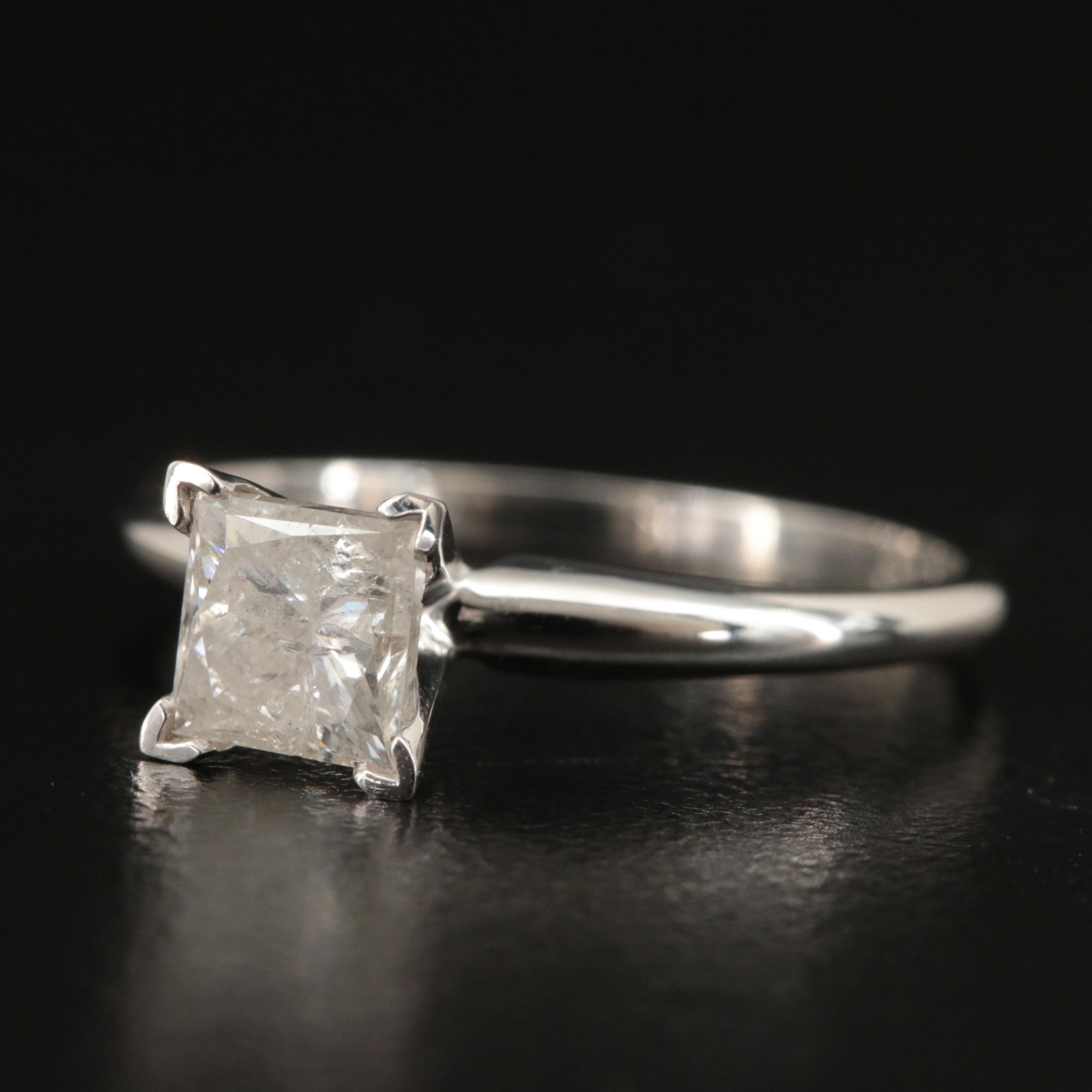 10K 1.00 CT Diamond Solitaire Ring