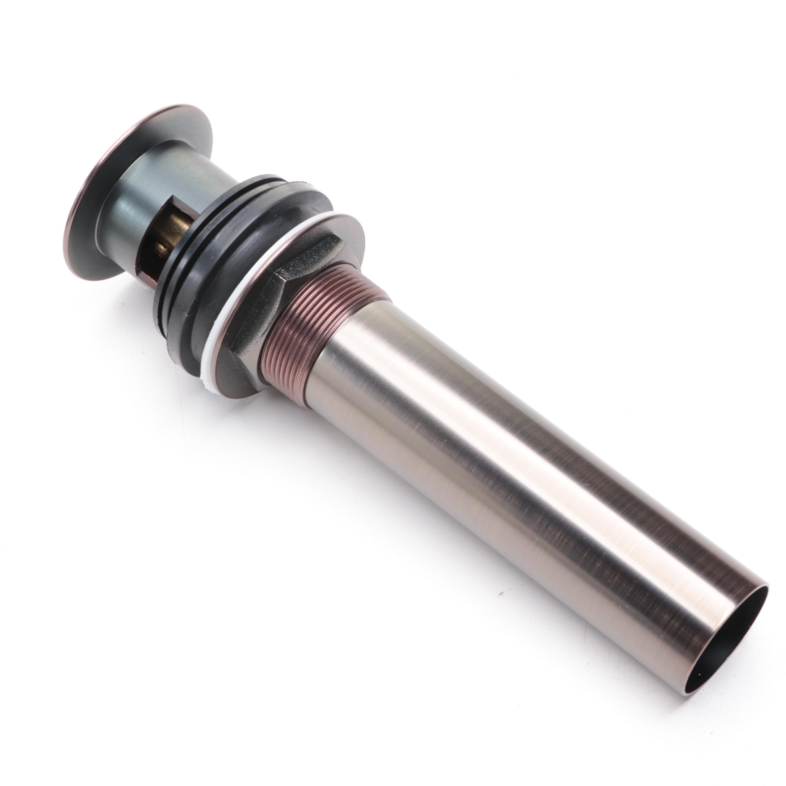 Oil Rubbed Bronze Finish Single-Hole Bathroom Faucet With Pop-Up Drain