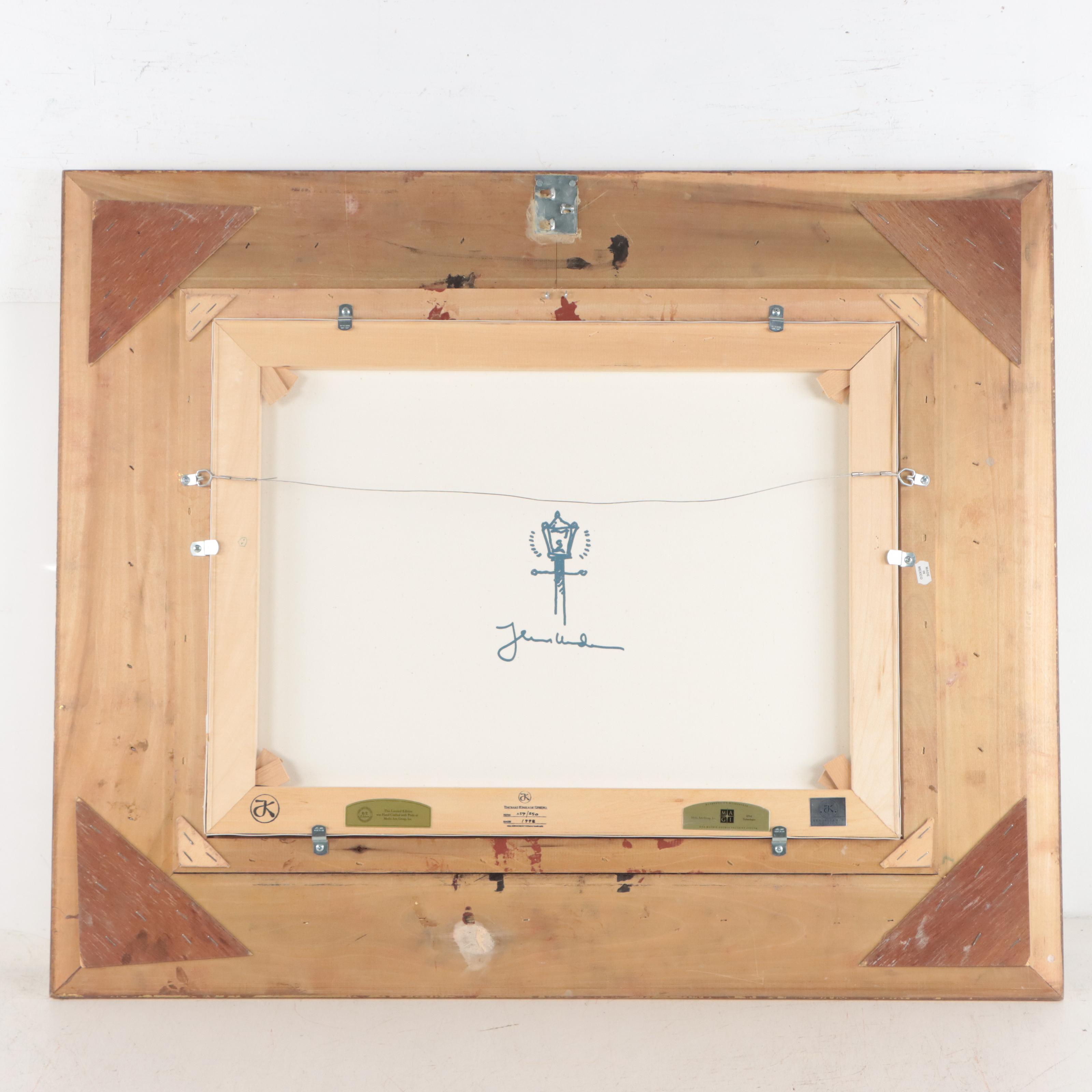 Thomas Kinkade "A Holiday Gathering: Christmas Cottage IX" Signed Print