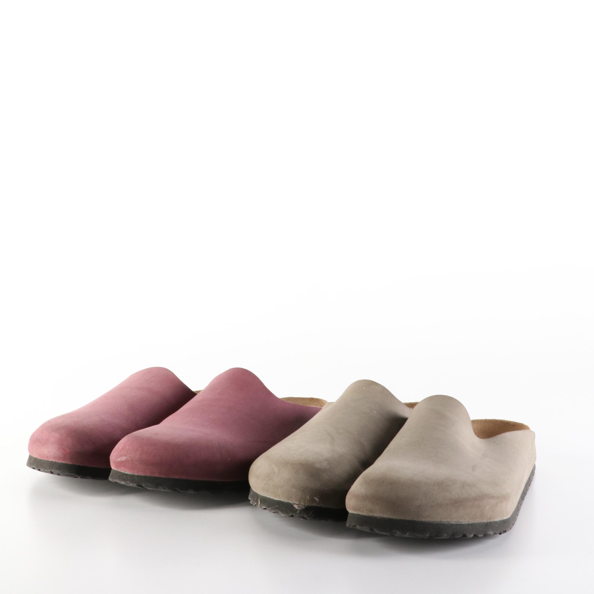 Unisex Birki's by Birkenstock Amsterdam Mules in Faux Leather