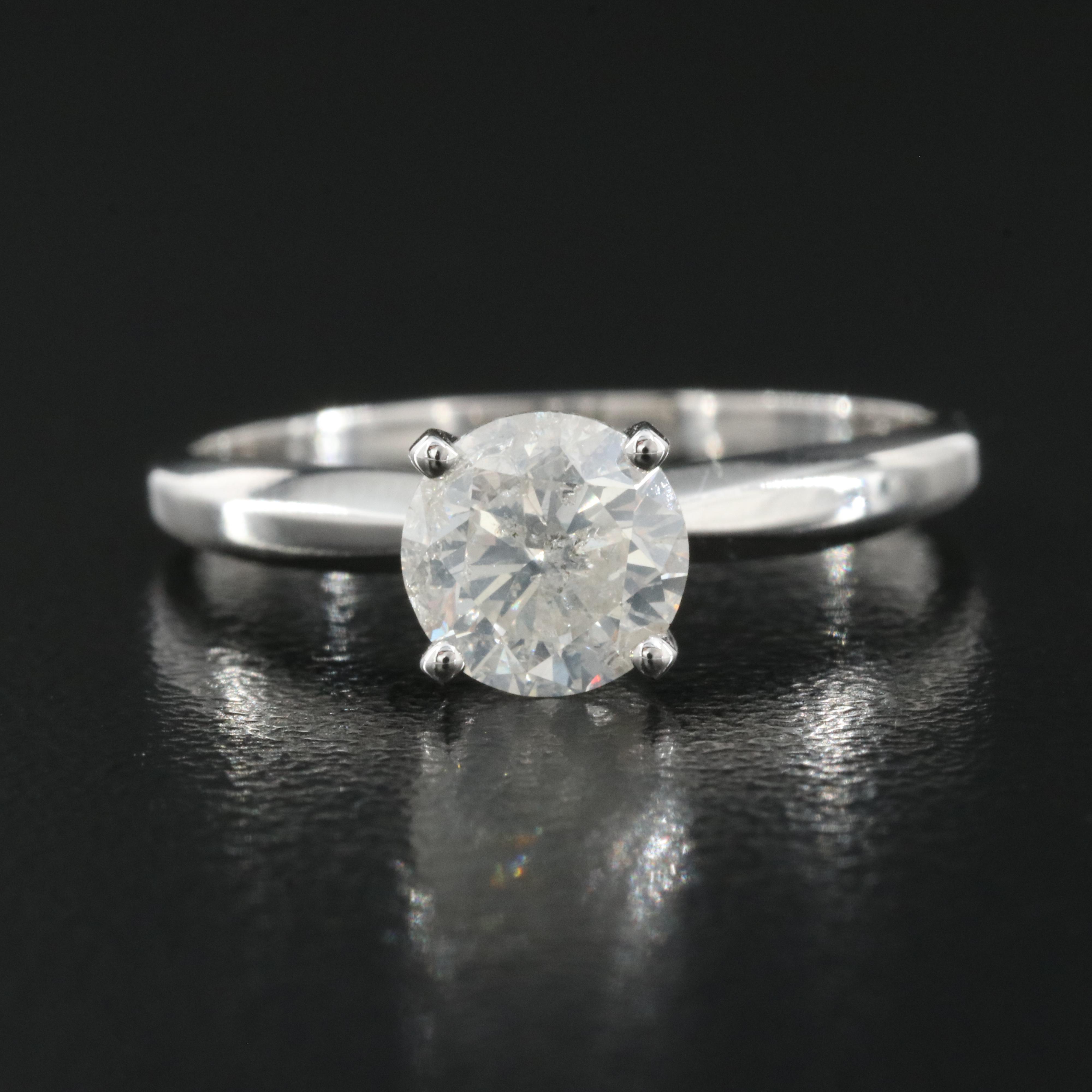 10K 1.01 CT Diamond Solitaire Ring