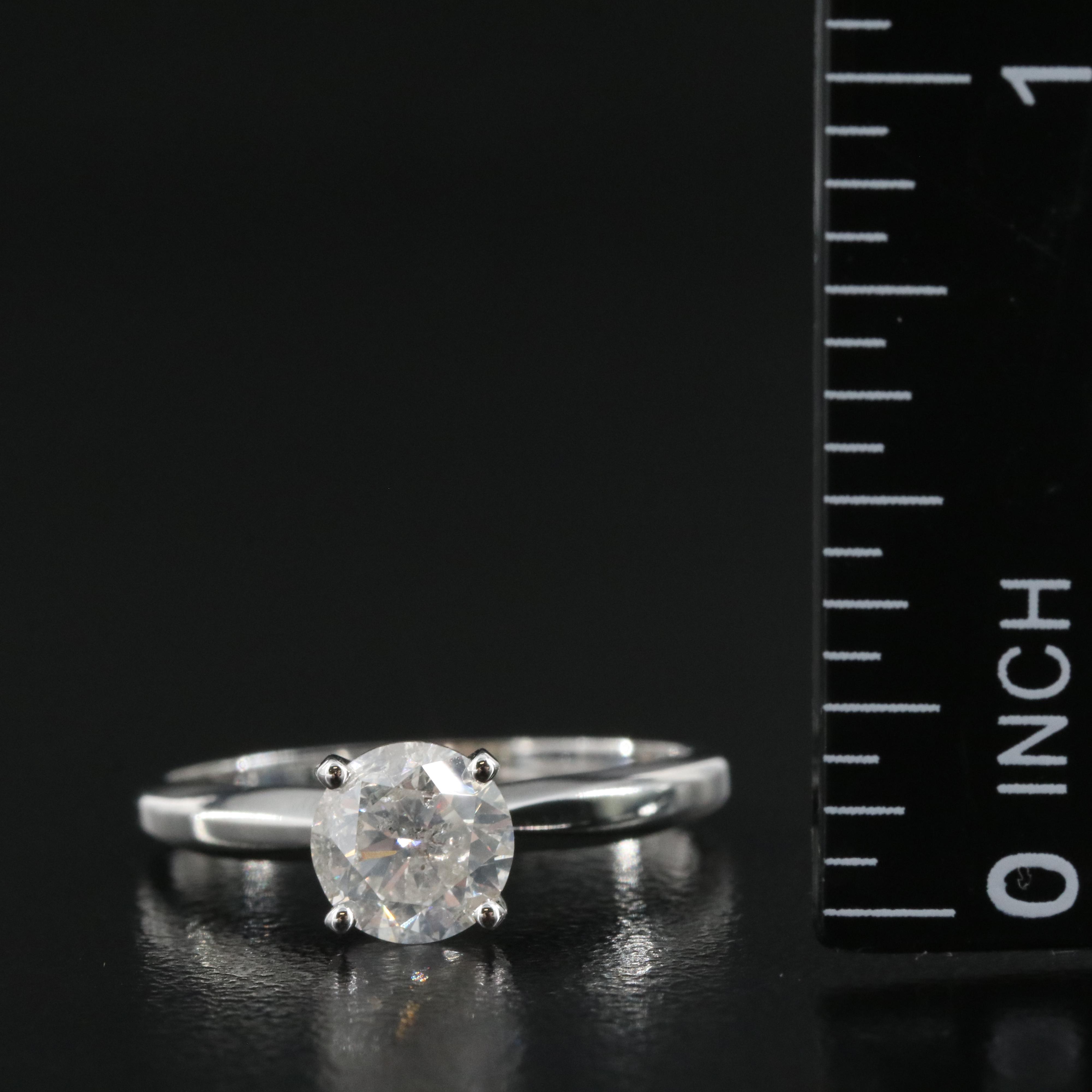 10K 1.01 CT Diamond Solitaire Ring