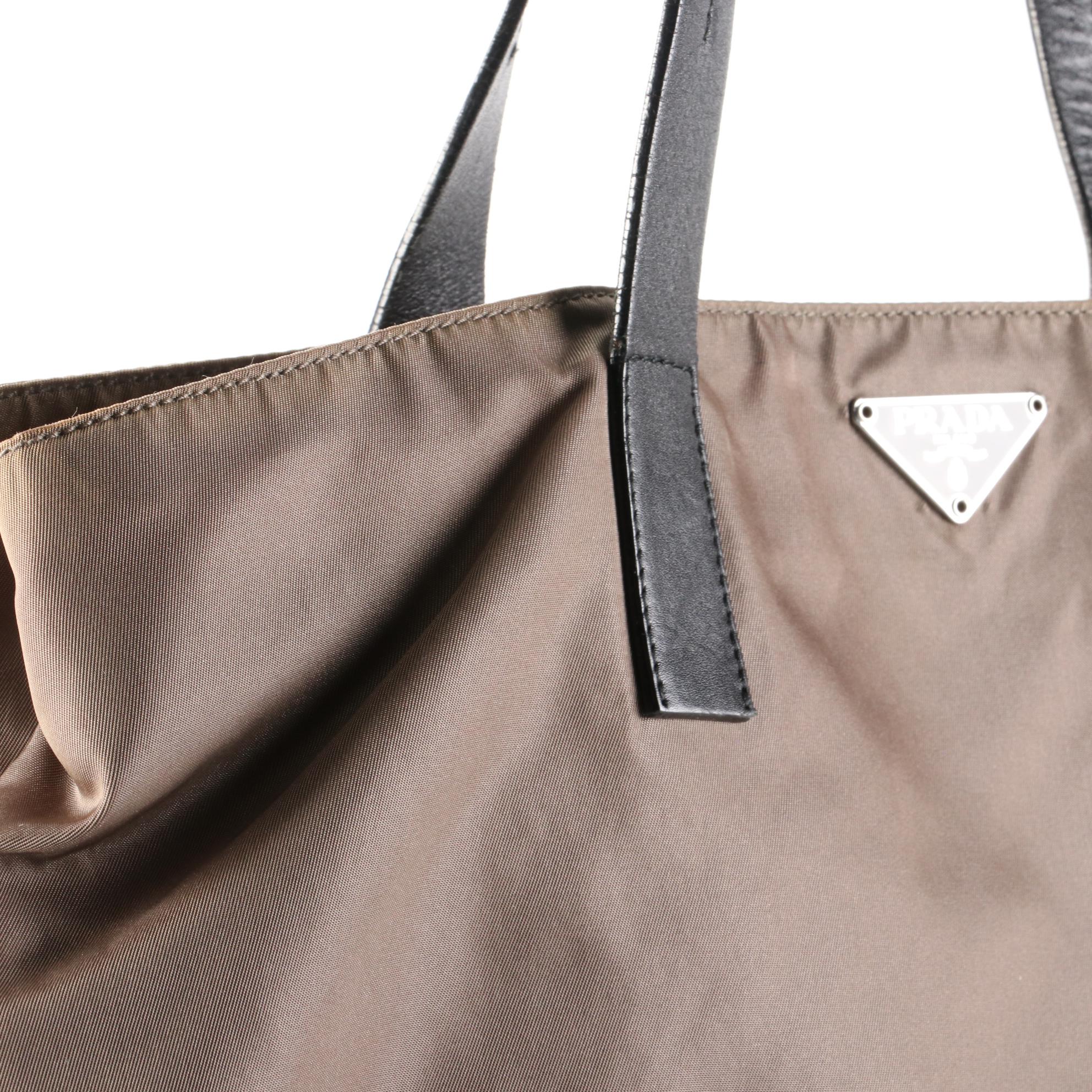 Prada Vela Sport Tote in Tessuto Nylon with Leather Trim