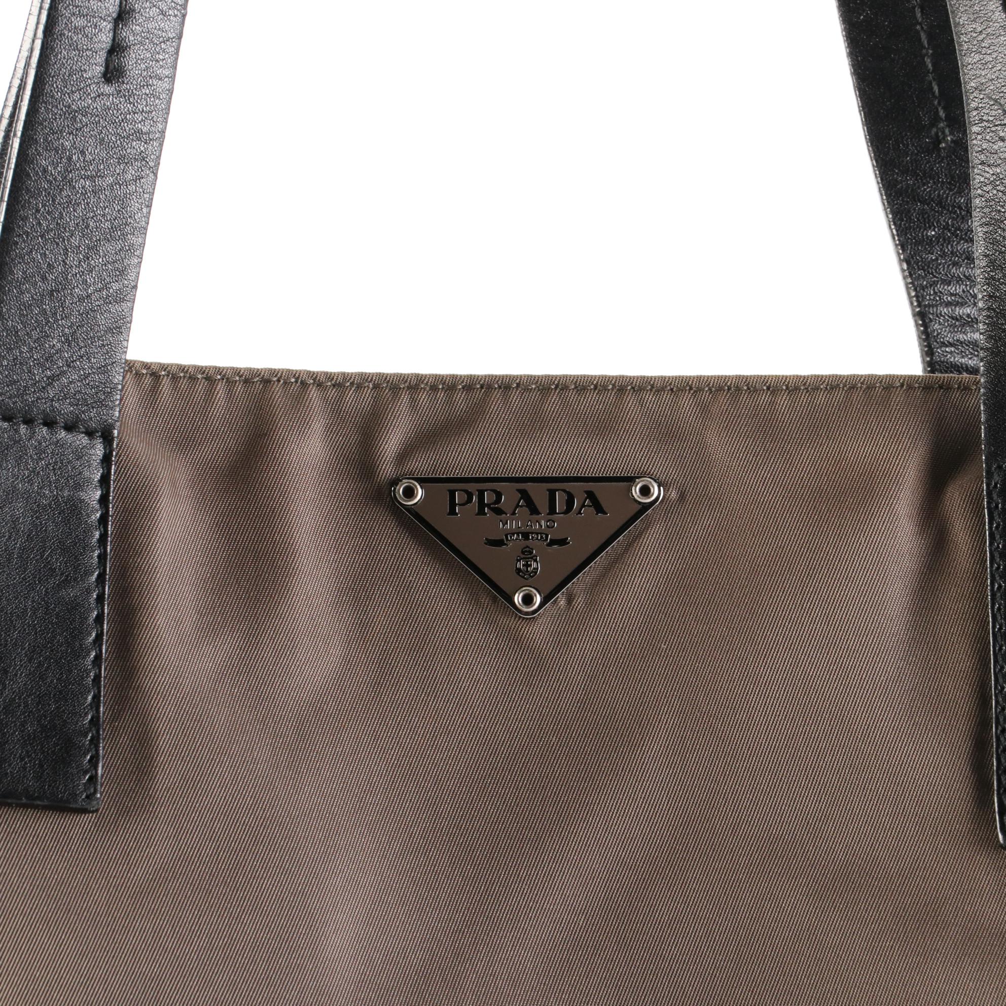 Prada Vela Sport Tote in Tessuto Nylon with Leather Trim