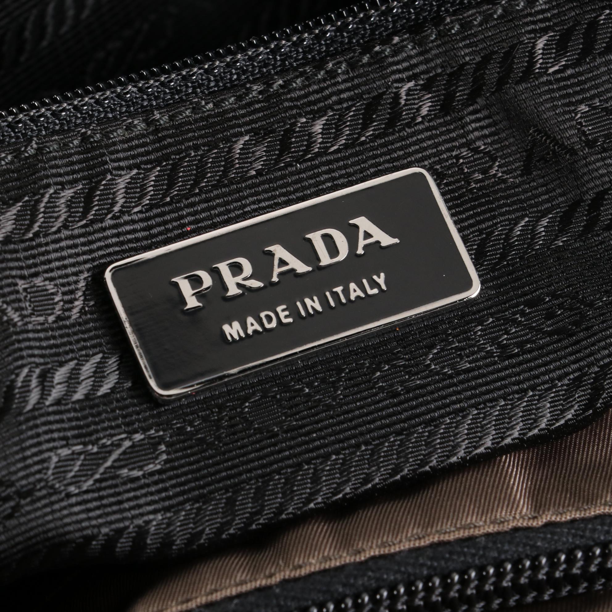 Prada Vela Sport Tote in Tessuto Nylon with Leather Trim