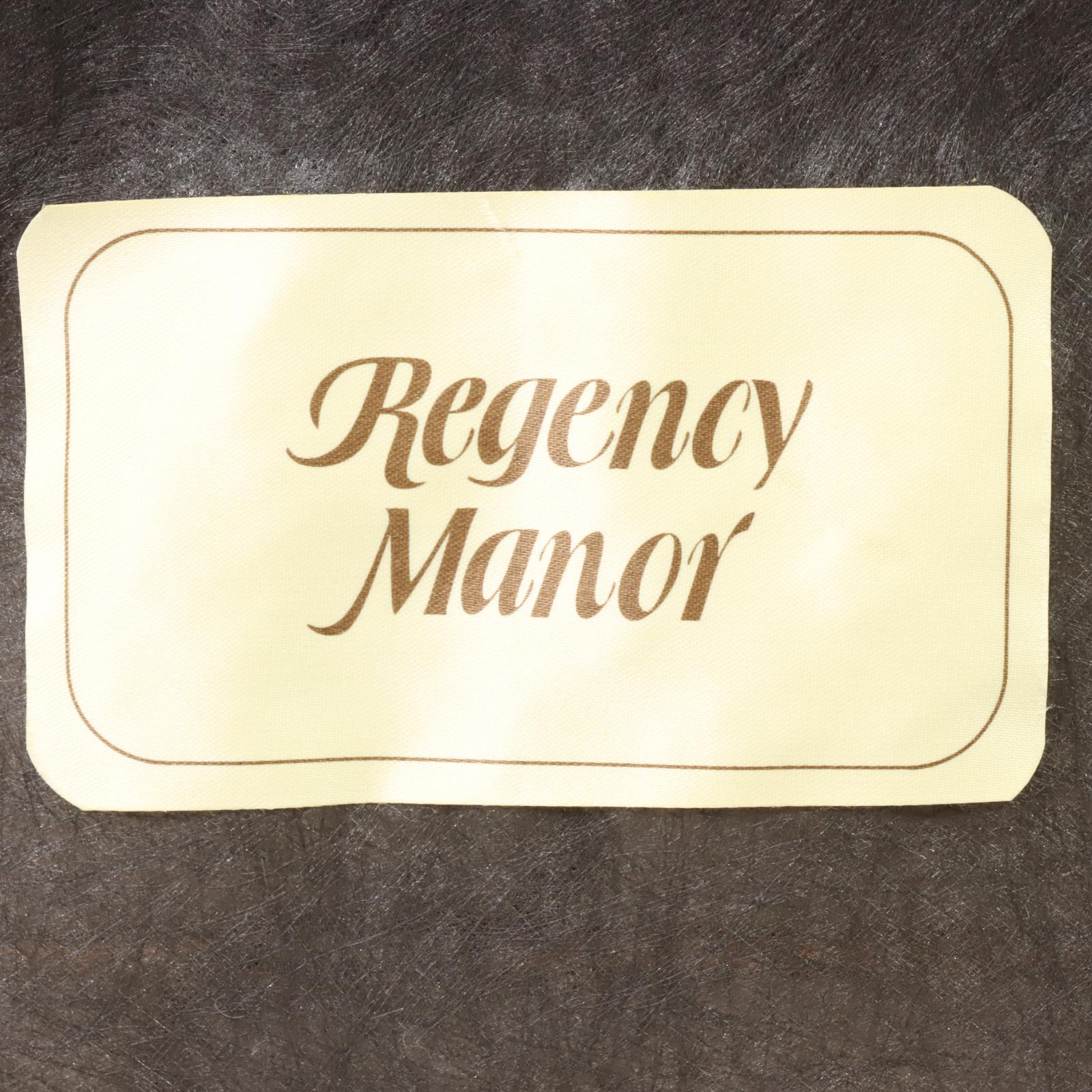 Regency Manor French Provincial Style Cherrywood, Caned, and Button-Tufted Bench