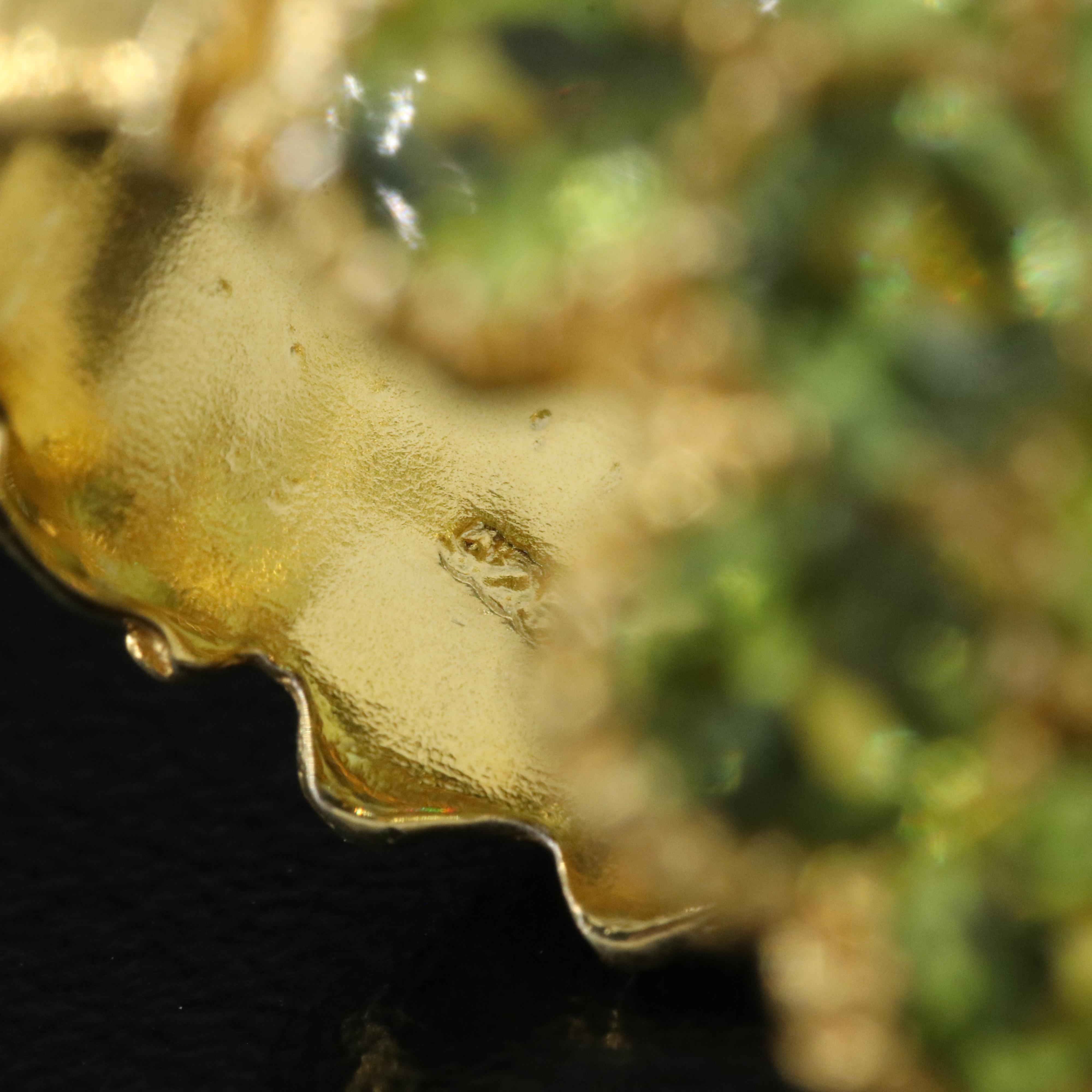 Sterling Peridot Cluster Ring