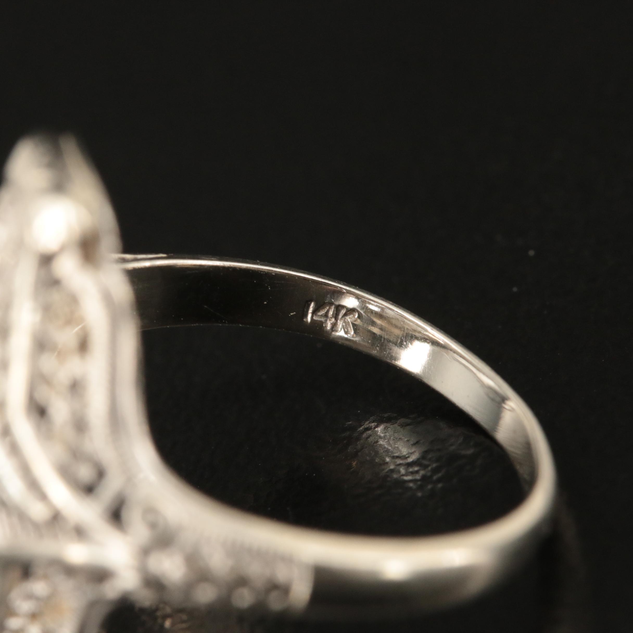 Vintage 14K 0.11 CT Diamond Ring