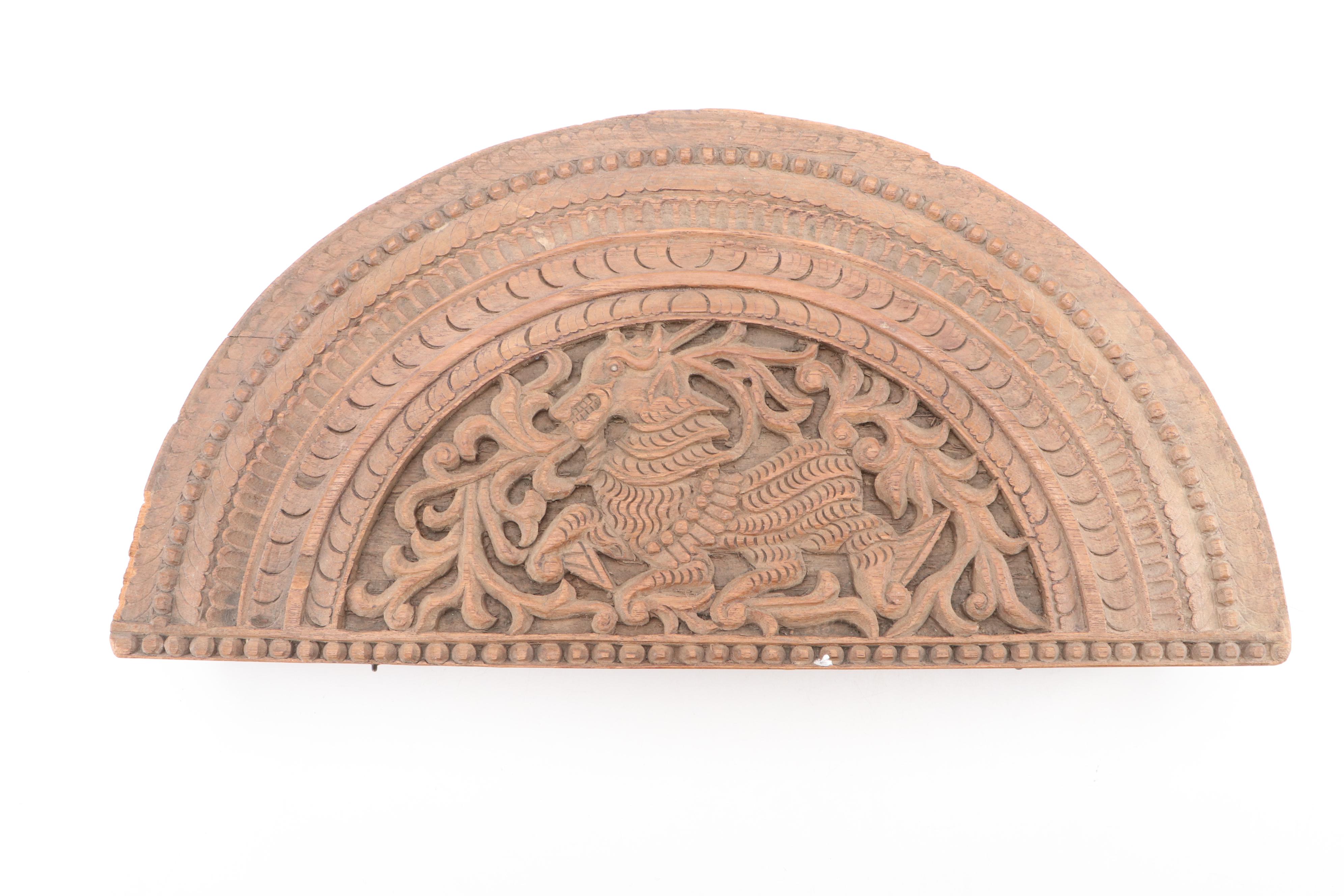 Southeast Asian Carved Wooden Box