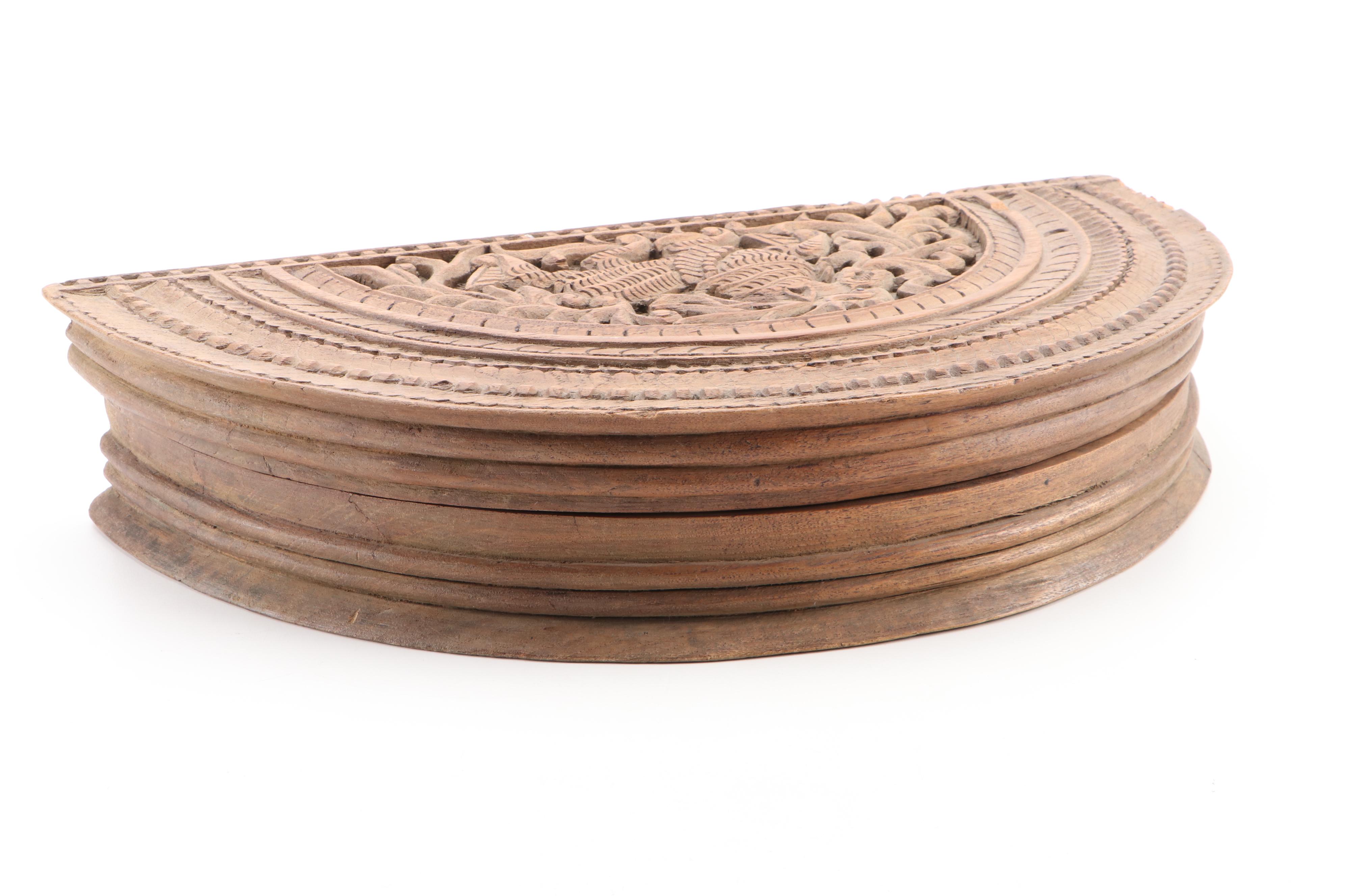 Southeast Asian Carved Wooden Box