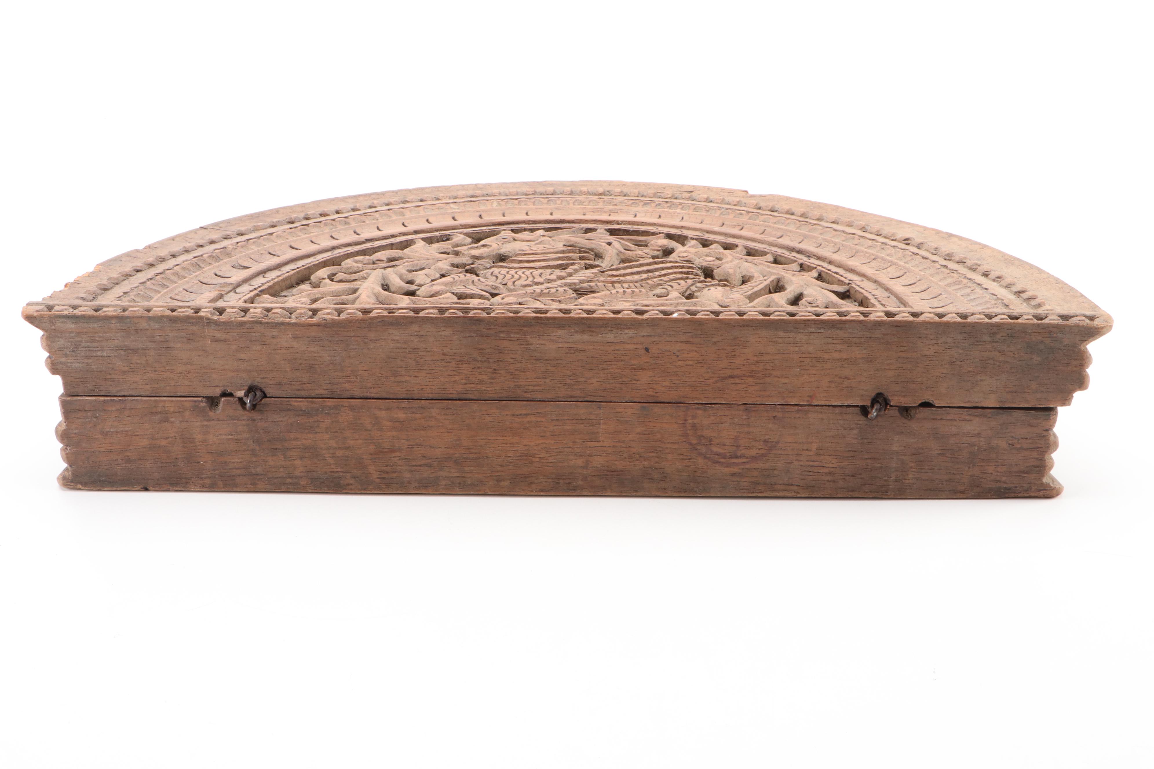 Southeast Asian Carved Wooden Box