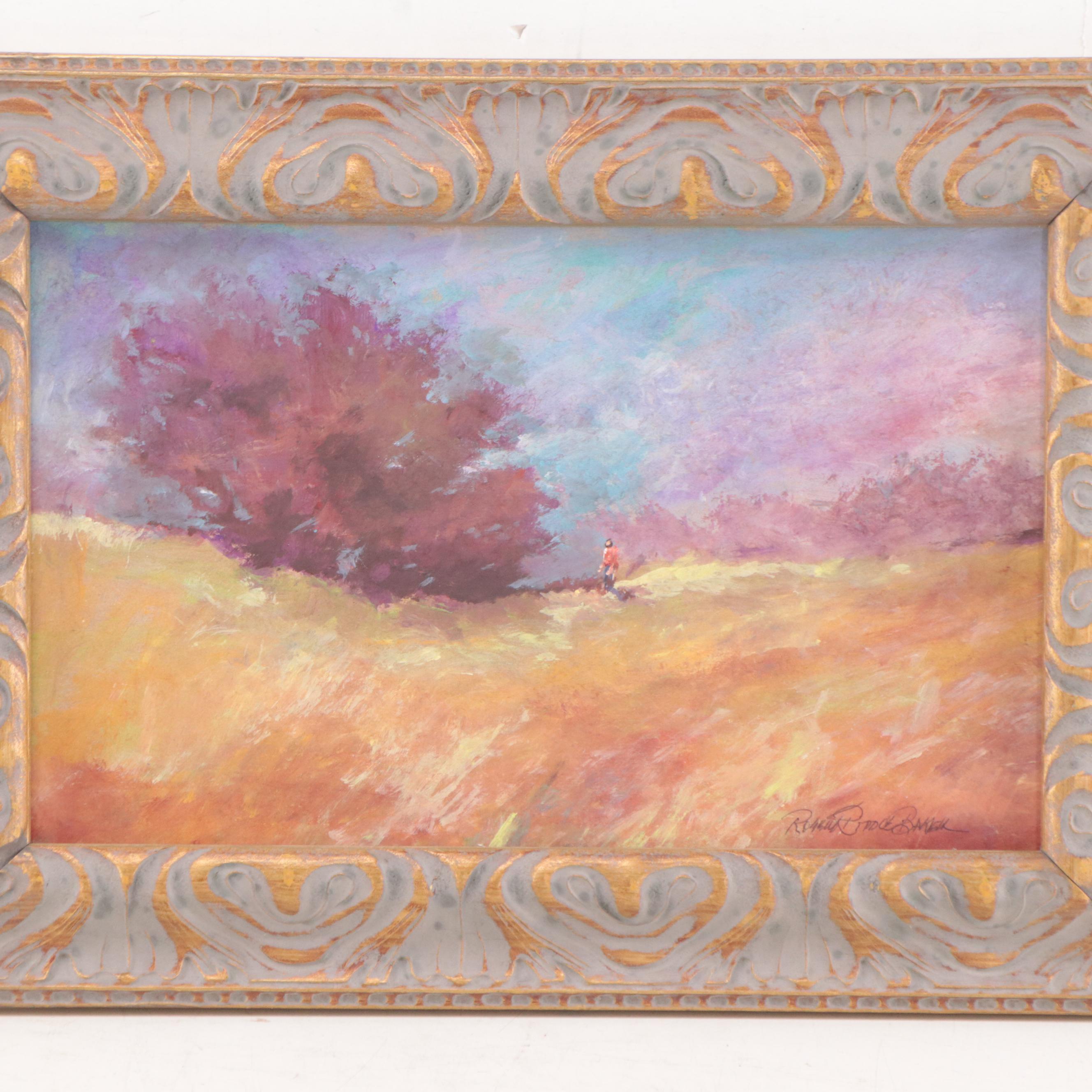 Robert Riddle-Baker Acrylic Painting of Landscape, 2023